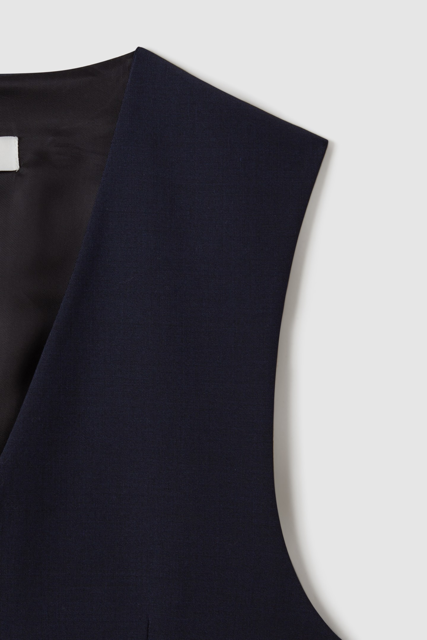 TRAVEL PLAIN WEAVE MODERN WAISTCOAT NAVY 5