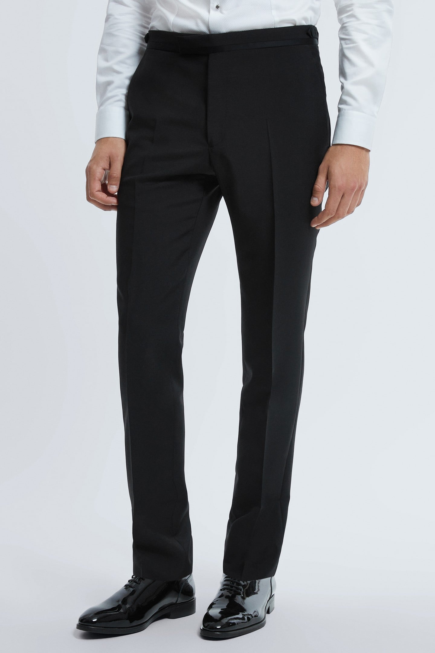 SUPER 150S TUX TROUSER BLACK 1