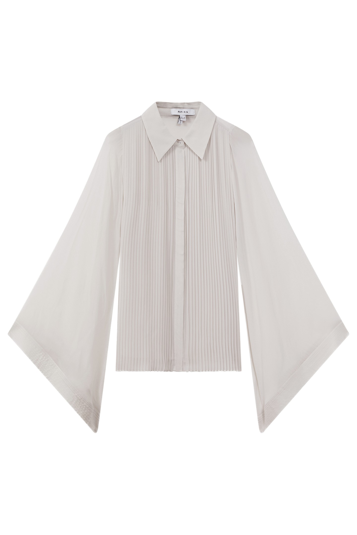 PLEAT DETAIL BLOUSE PALE BLUE 4