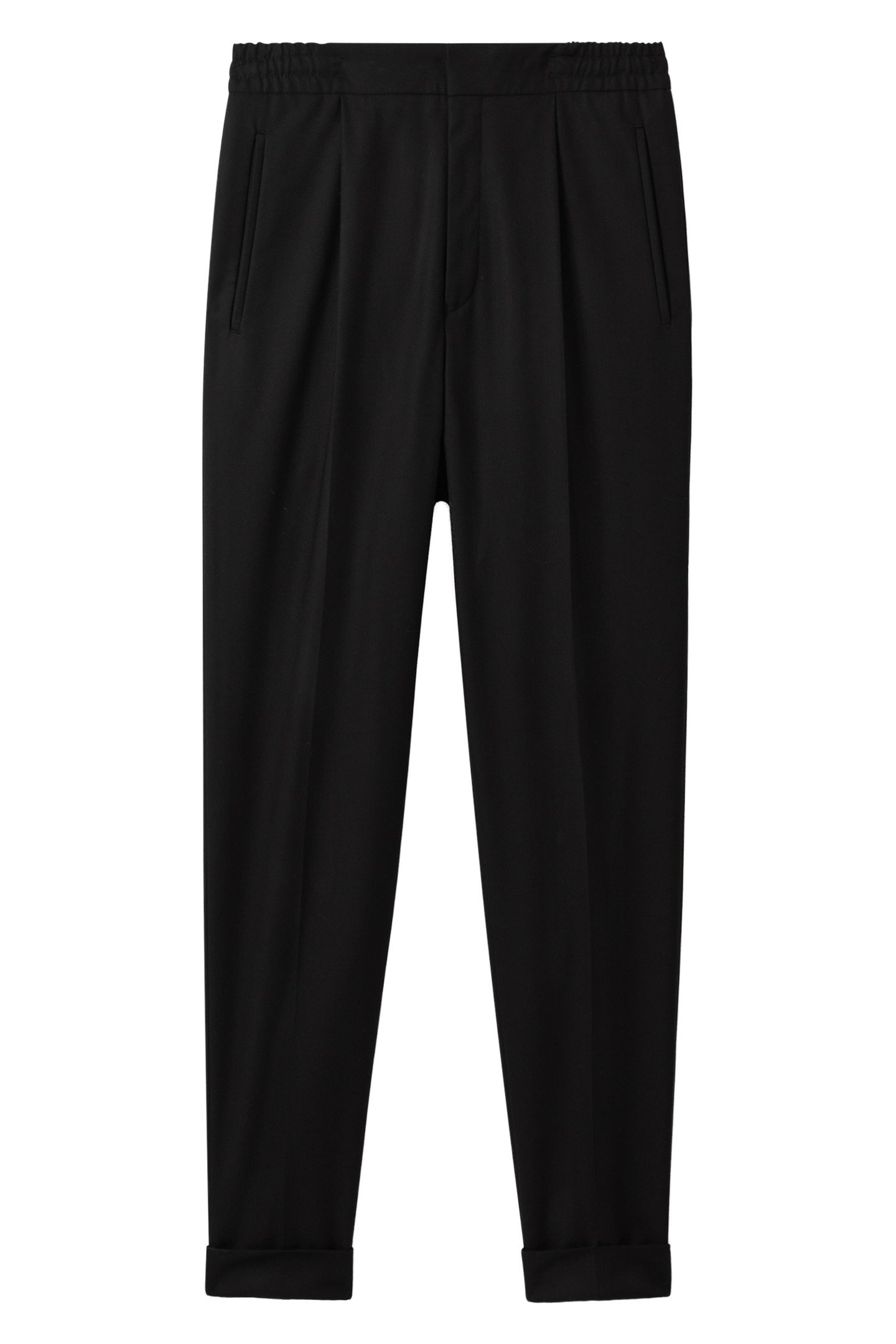 PLEATED RELAXED TROUSER BLACK 1