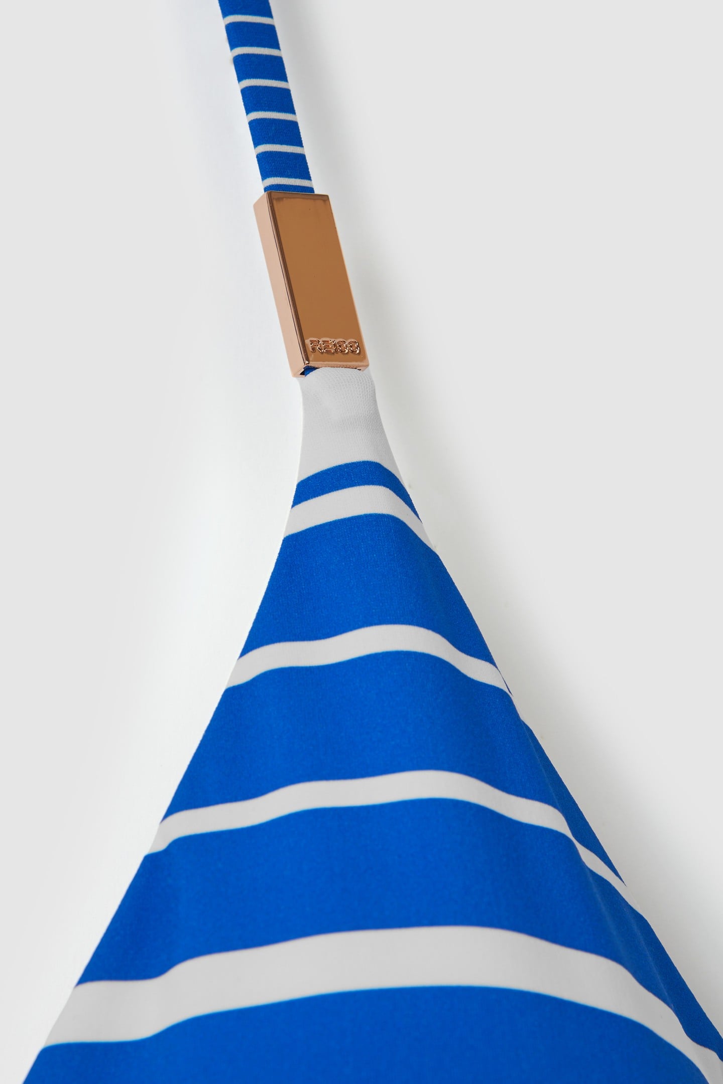 STRIPE HALTER NECK SWIMSUIT BLUE STRIPE 6