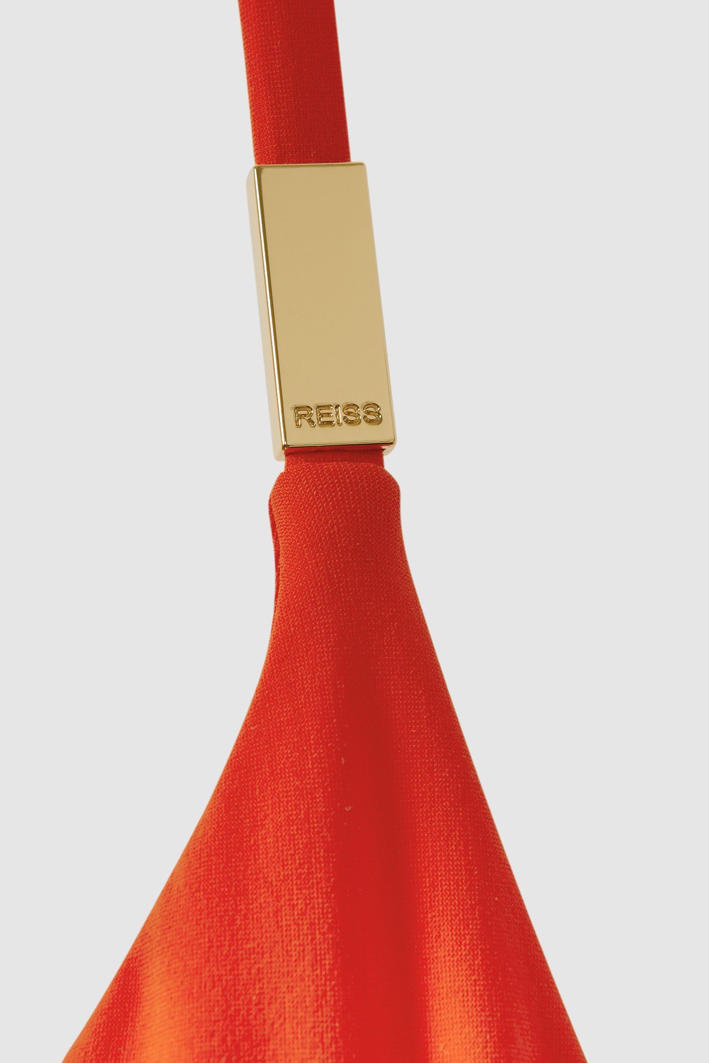 UNDERWIRE HALTER BIKINI TOP RED 4