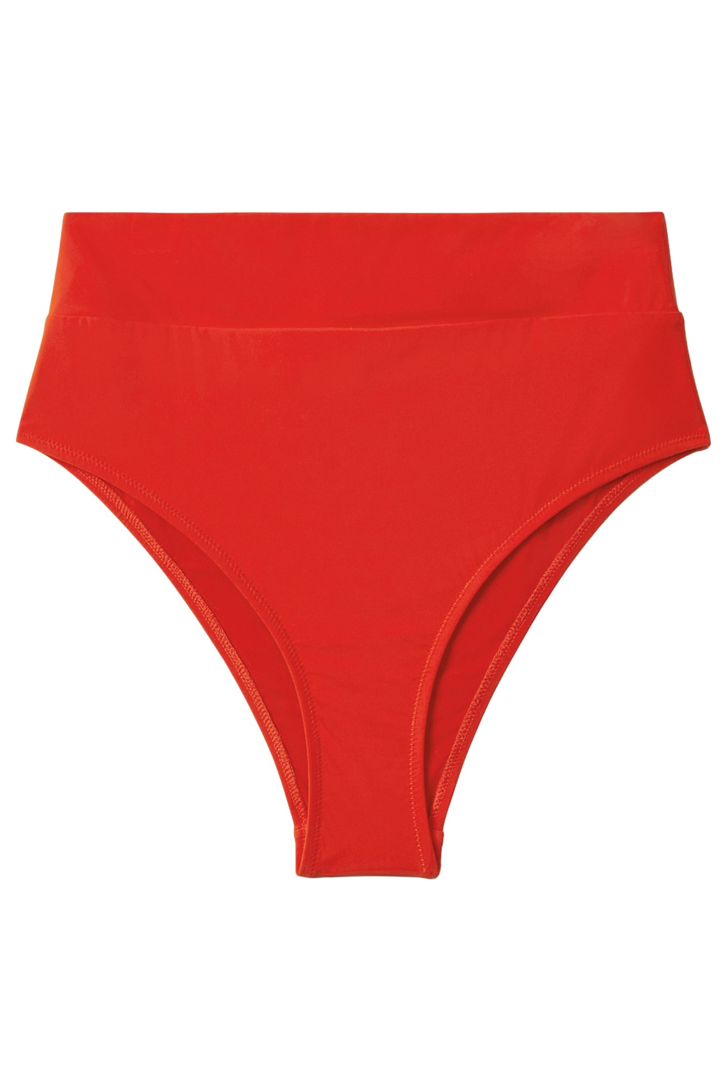 HIGH WAISTED BIKINI BOTTOM RED 4