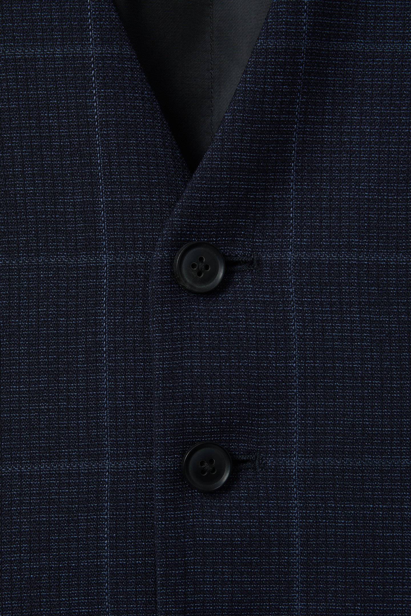 WINDOWPANE HORSESHOE WAISTCOAT NAVY 6