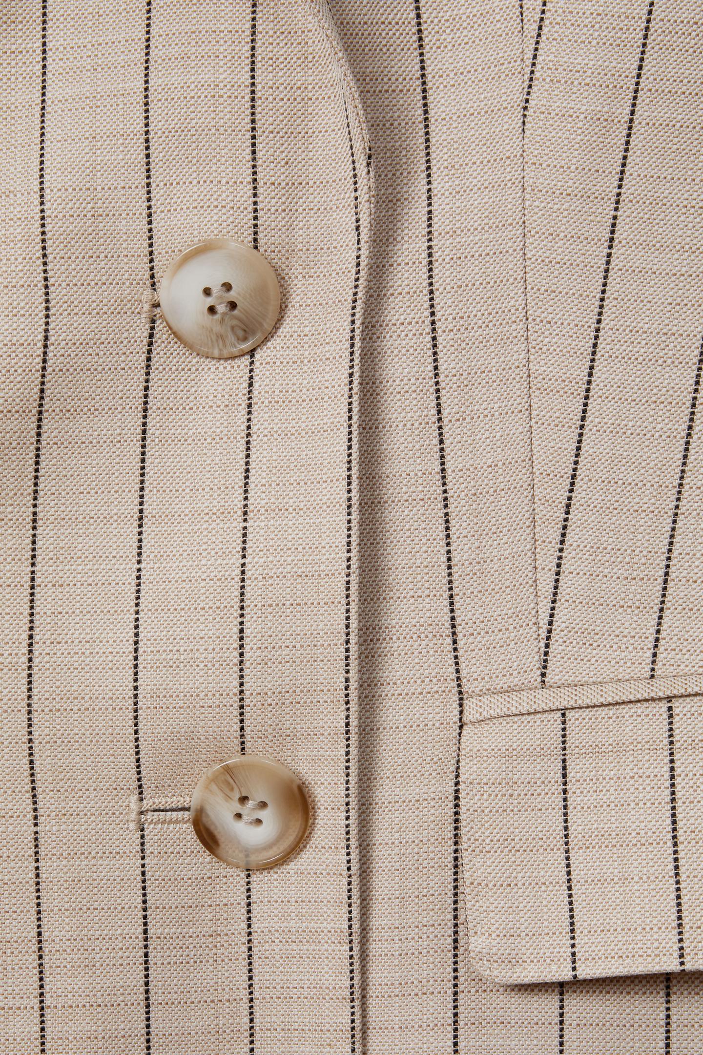 PIN STRIPE WAISTCOAT NEUTRAL 6