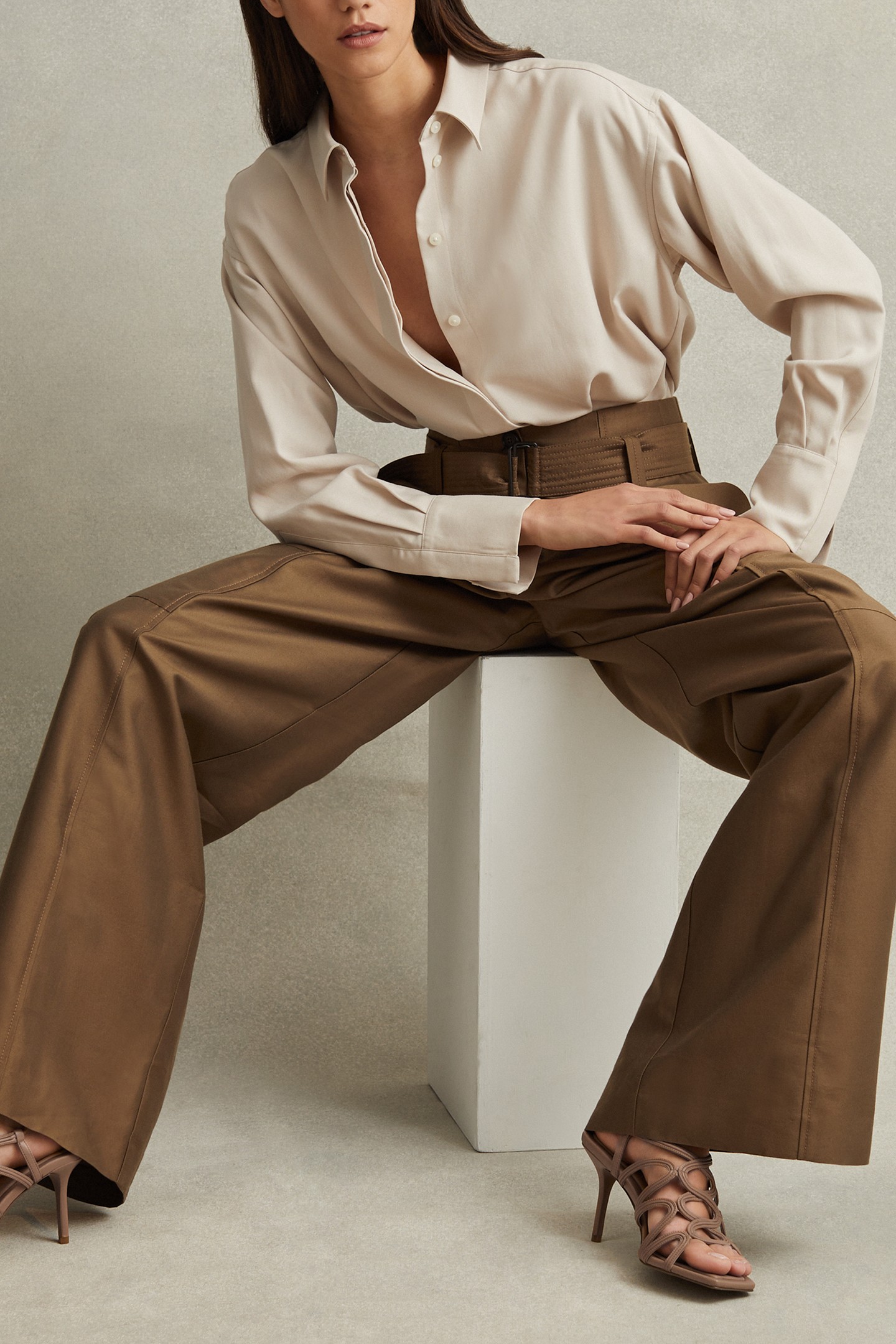 ROPE STRAP HEELED SANDAL BLACK 10