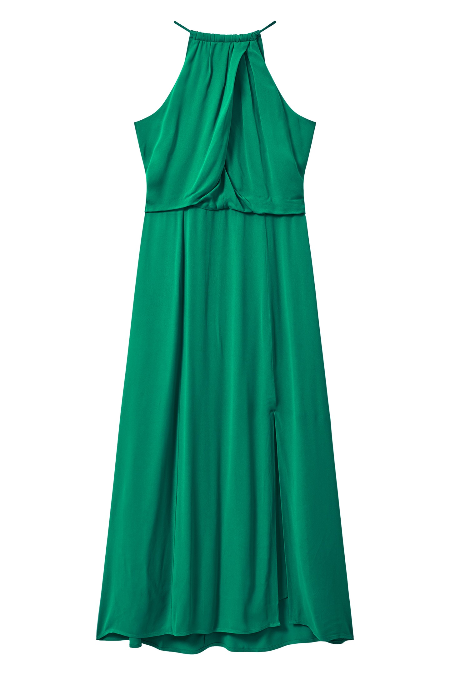 WRAP DETAIL MIDI DRESS GREEN 3