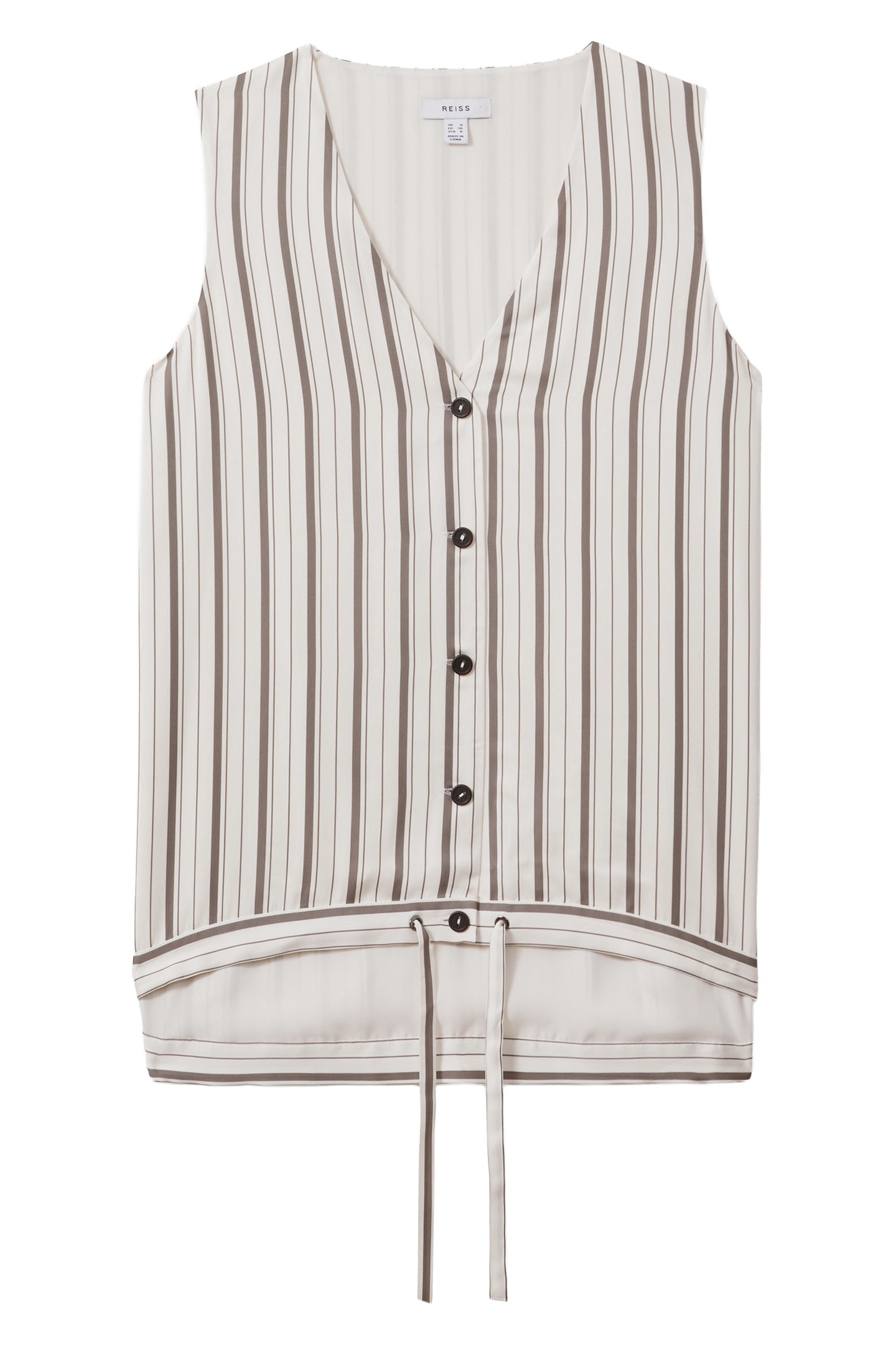STRIPE WAISTCOAT IVORY/GREY 5