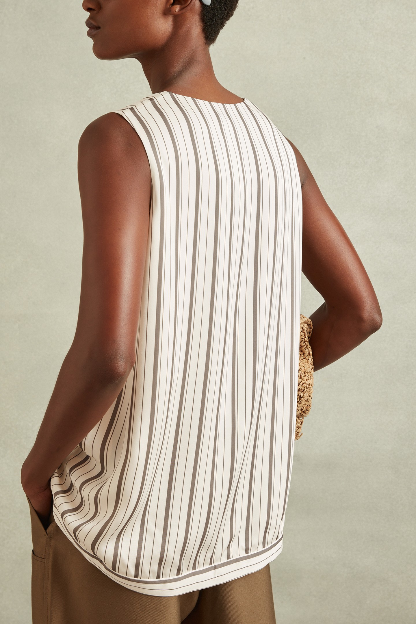 STRIPE WAISTCOAT IVORY/GREY 3