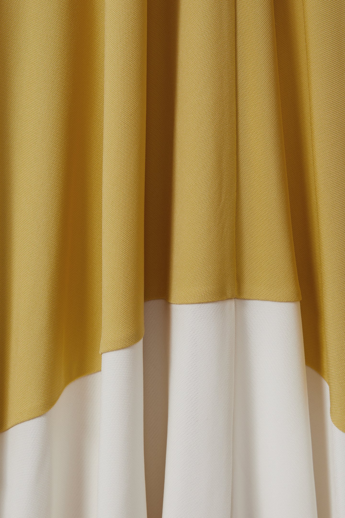 COLOUR BLOCK MIDI DRESS YELLOW/NEUTRAL 5