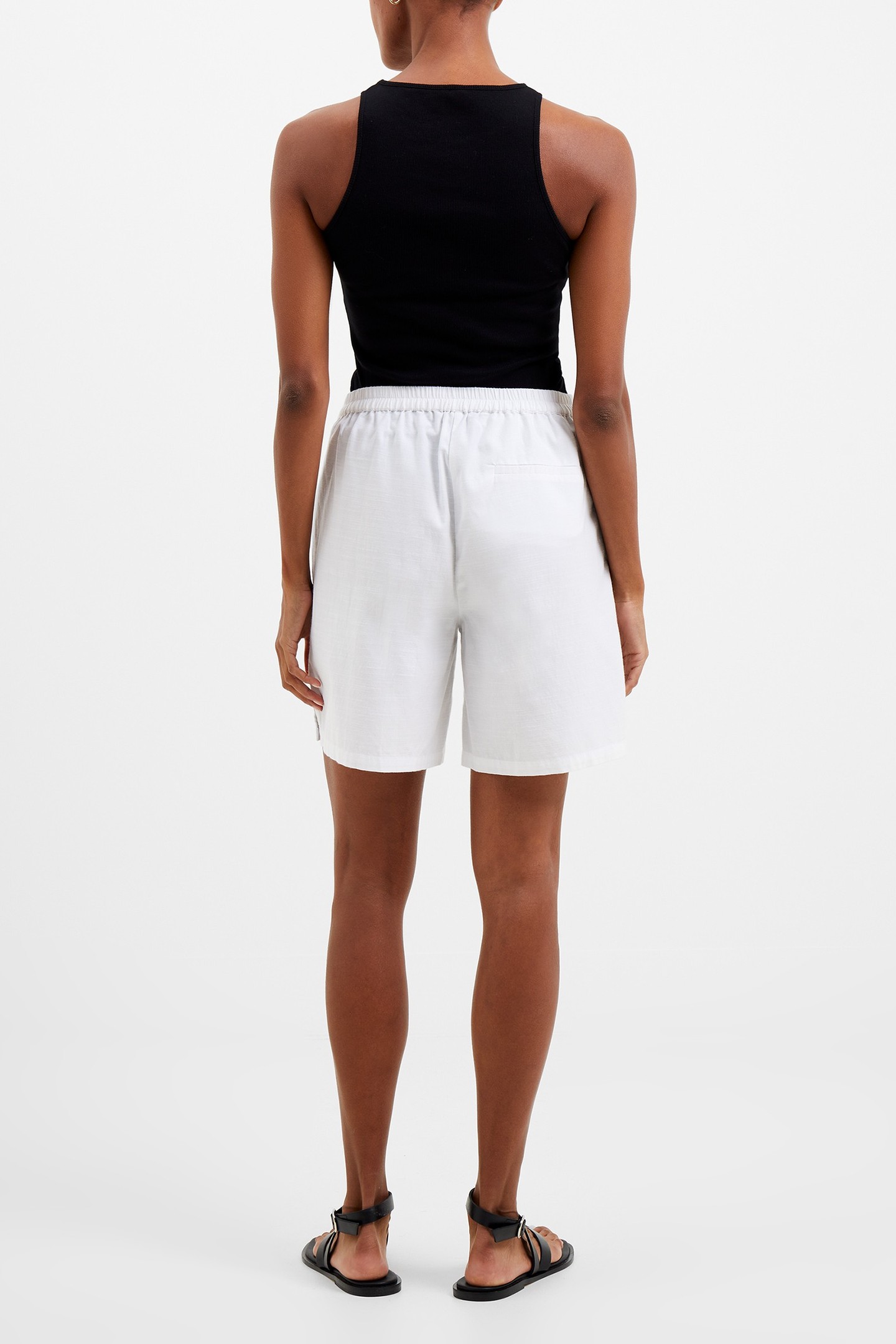 ALANIA LYOCELL BLEND SHORT LINEN WHITE 2