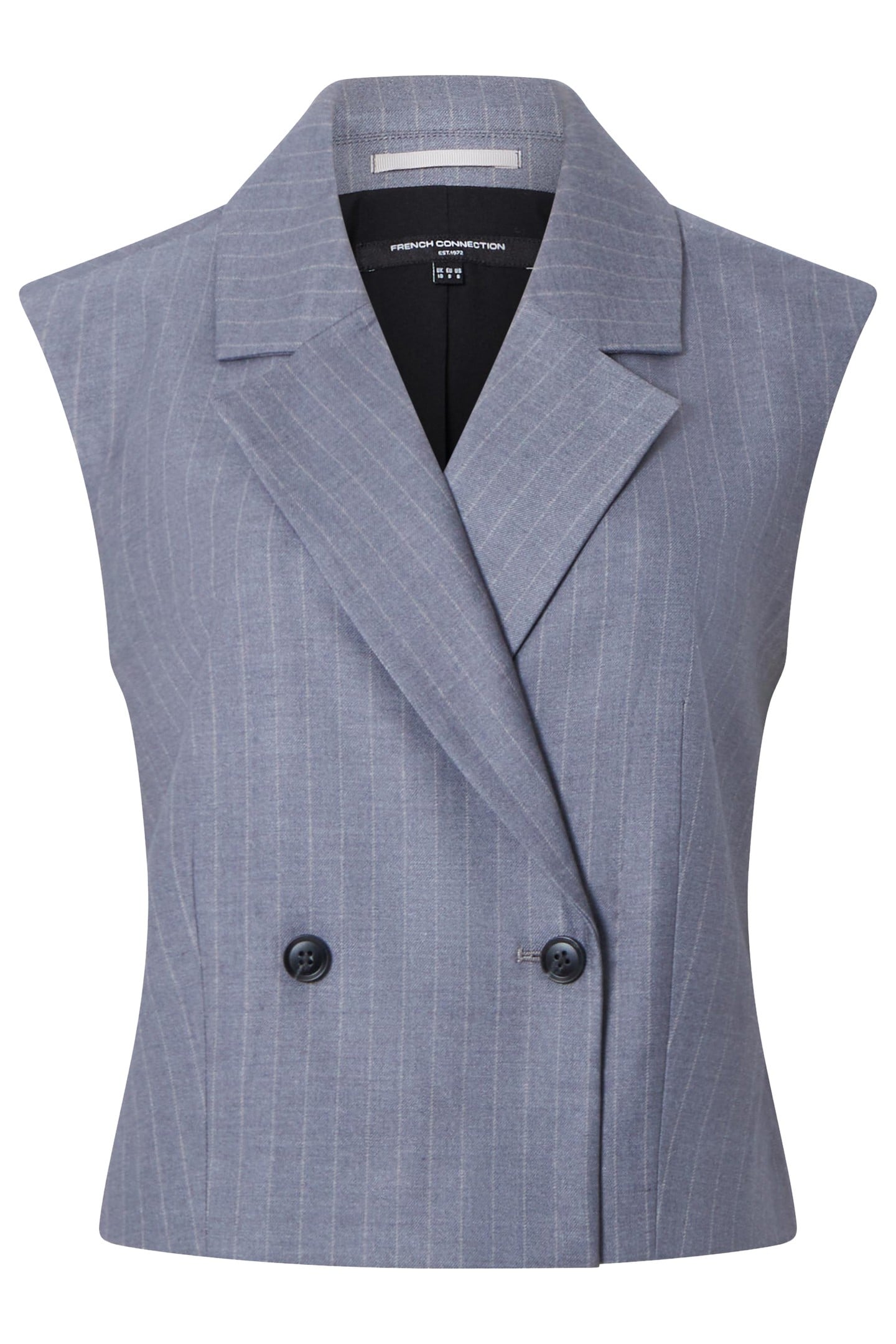 FIORELLA PIN STRIPE WAISTCOAT GREY 7