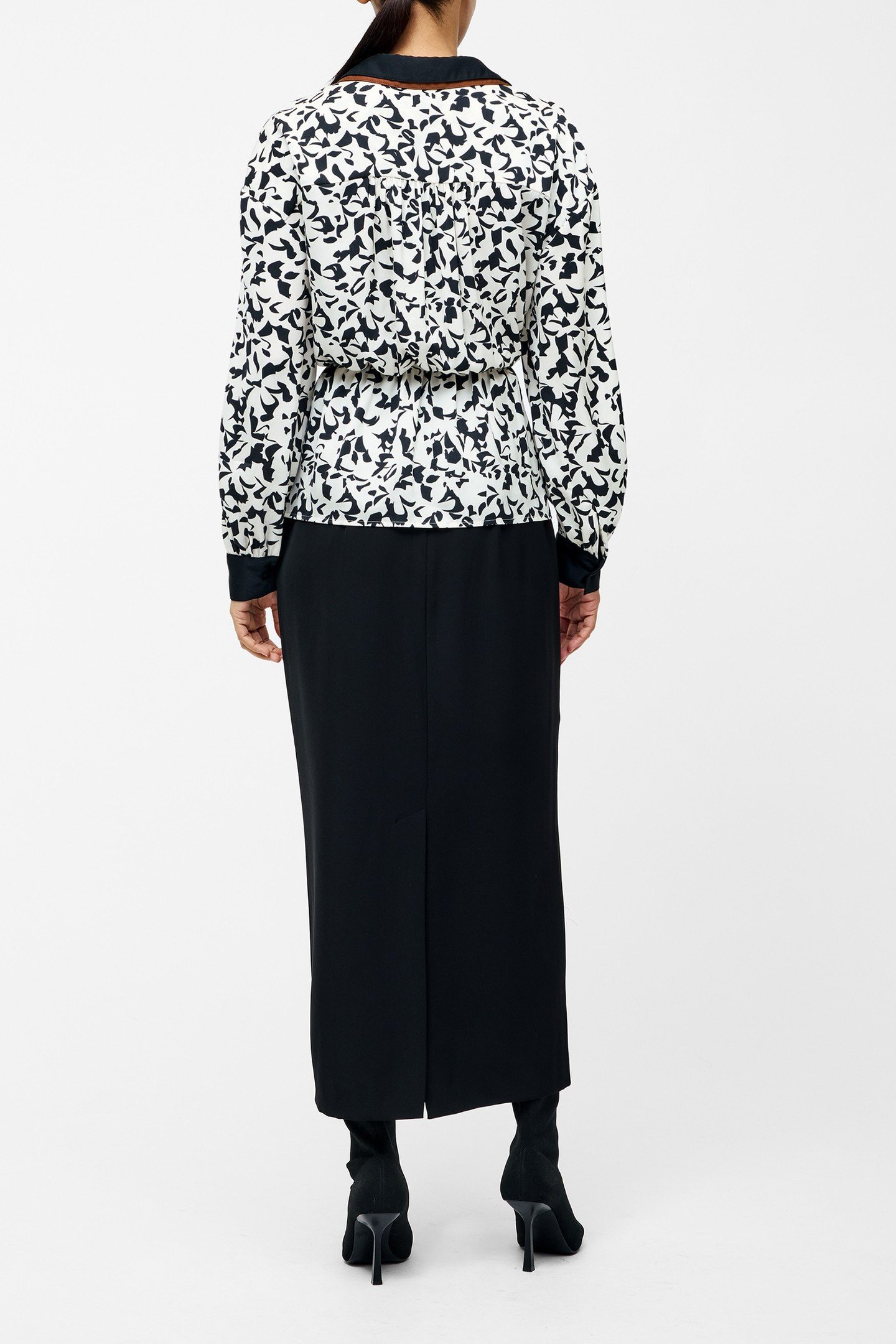 DOMASCO TWIST SHIRT NAVY/CREAM 3