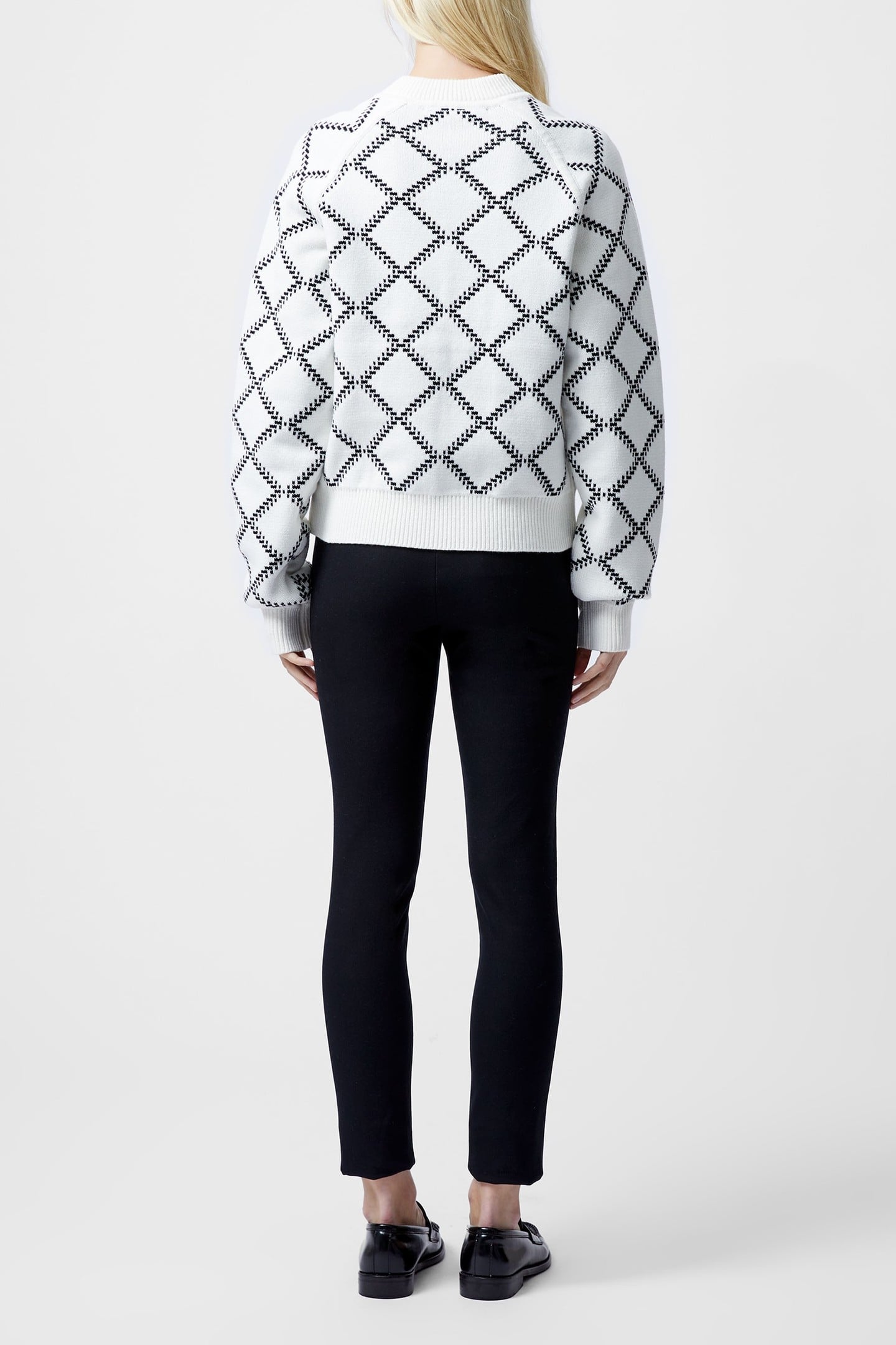 ODESSA REVERSIBLE CHECKS CARDI SUMMER WHITE 3