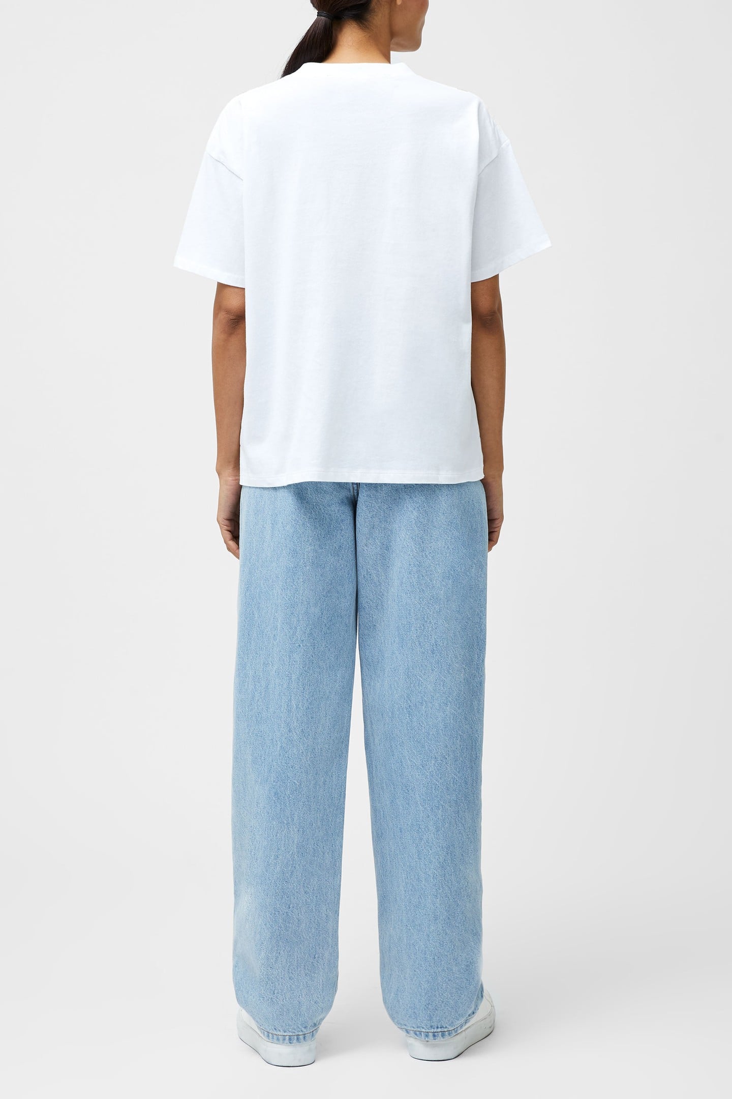 GRAPHIC LACE BRA TEE LINEN WHITE/PINK 3