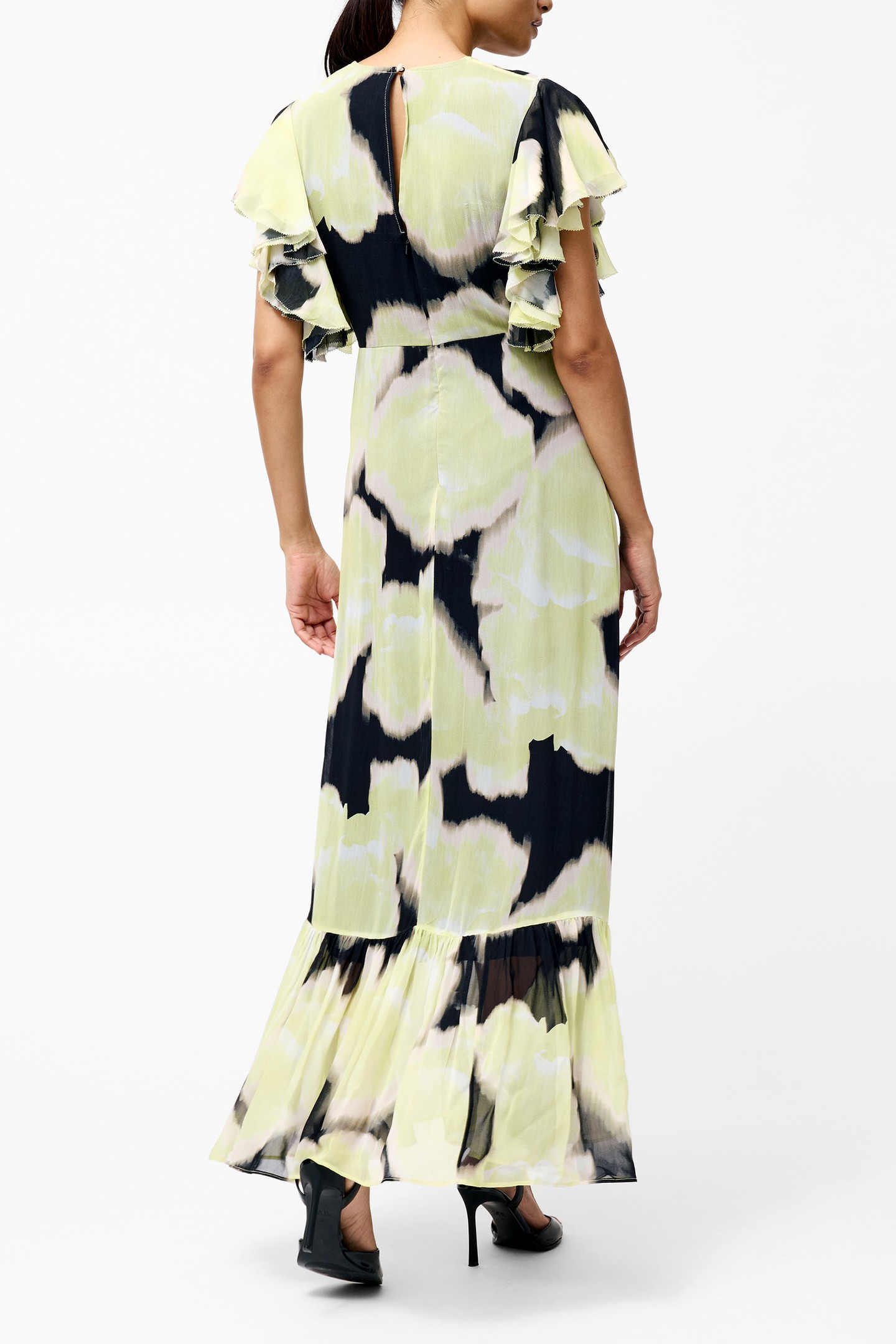 NATALIE EMINA CHIFFON MAXI DRS LIGHT LIME GREEN MUL 3