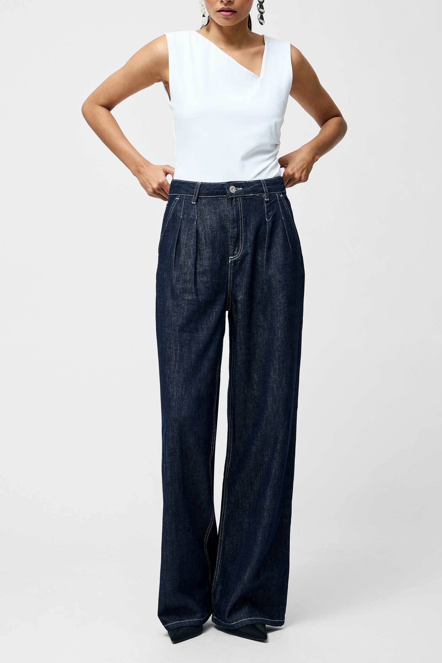 RALLIE ASYMMETRIC BODYSUIT LINEN WHITE 1