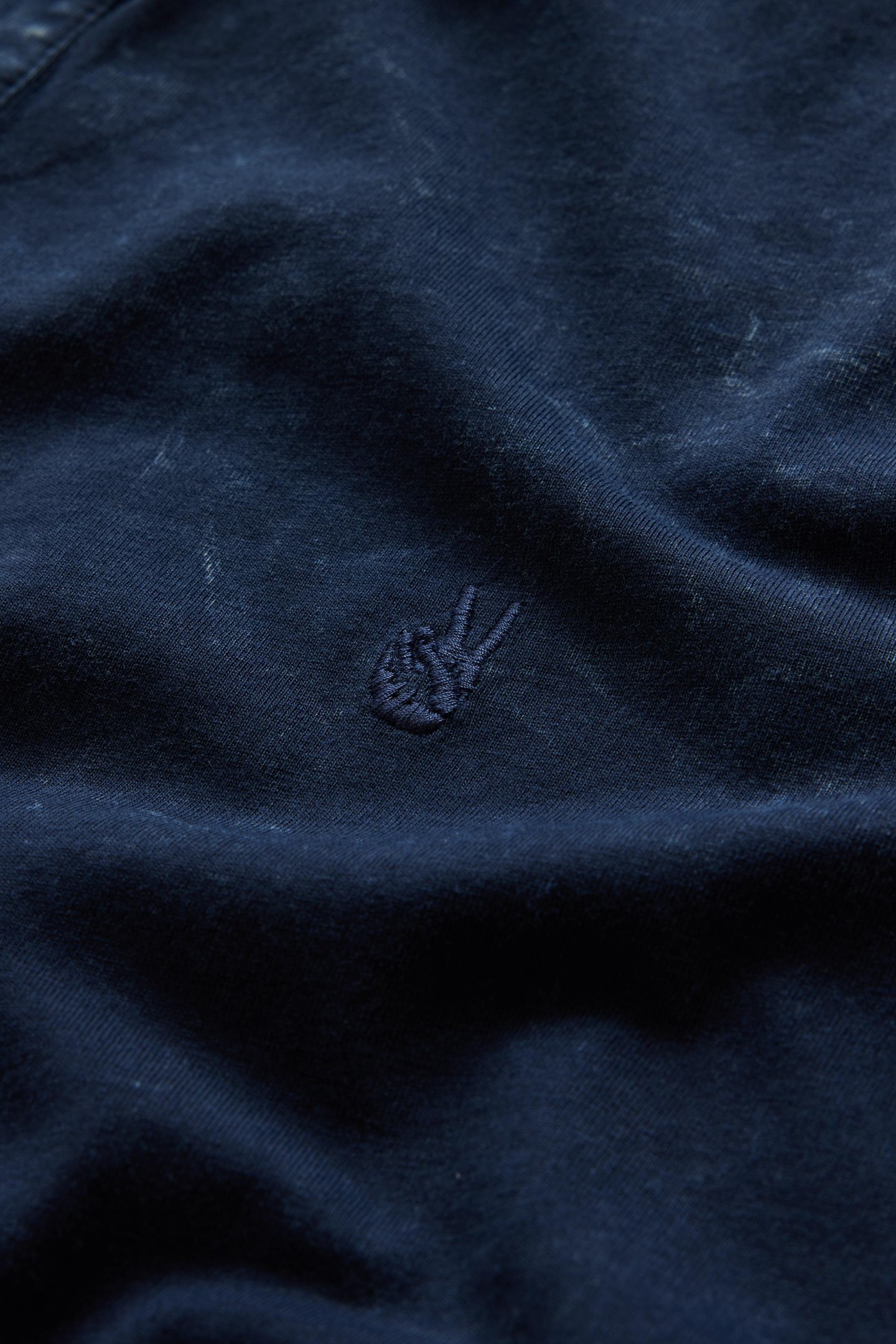 BODHI SS POLO IN MARBLE WASH NAVY 2