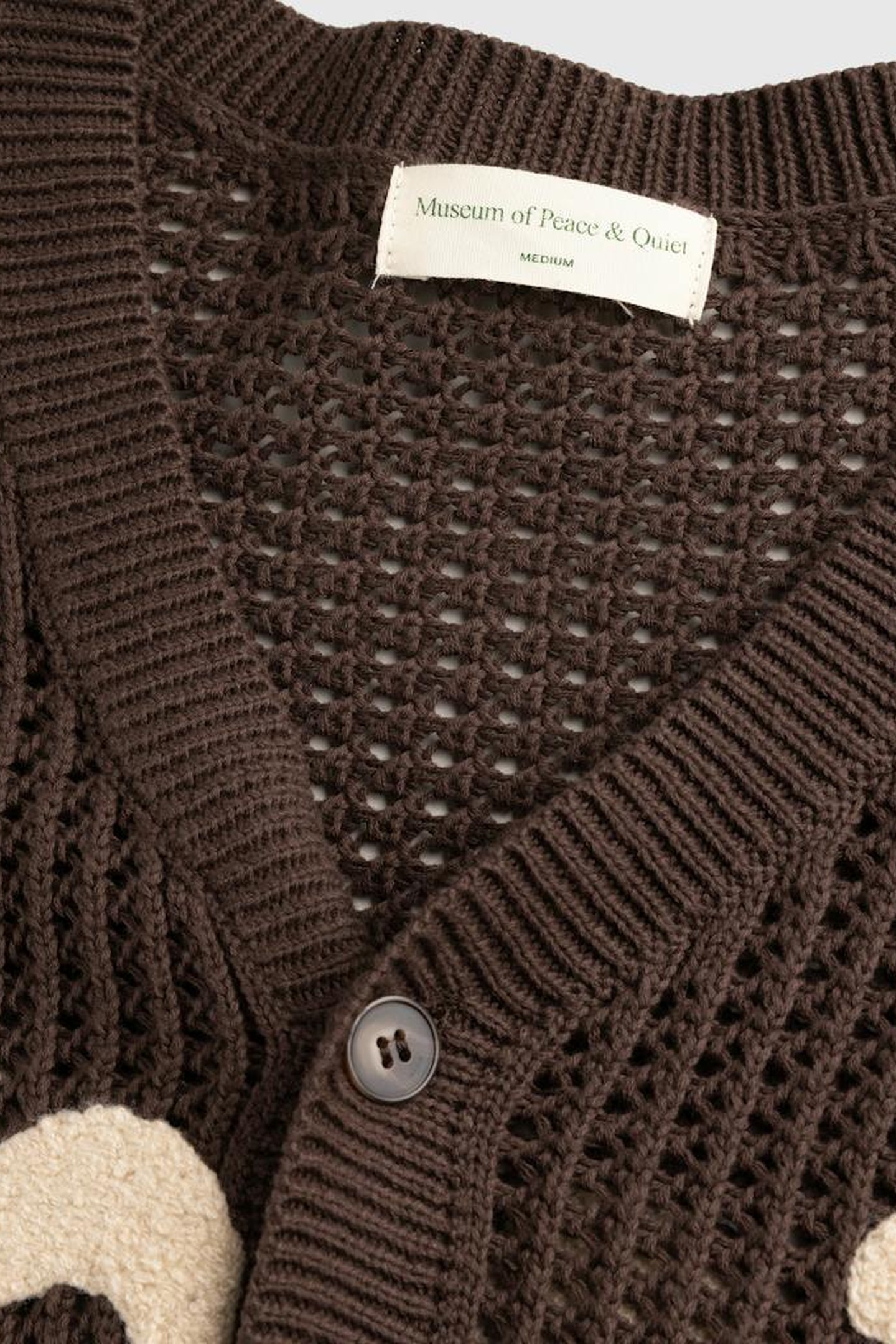 MUSEUM OF PEACE & QUIET – ETCHED CROCHET CARDIGAN 3