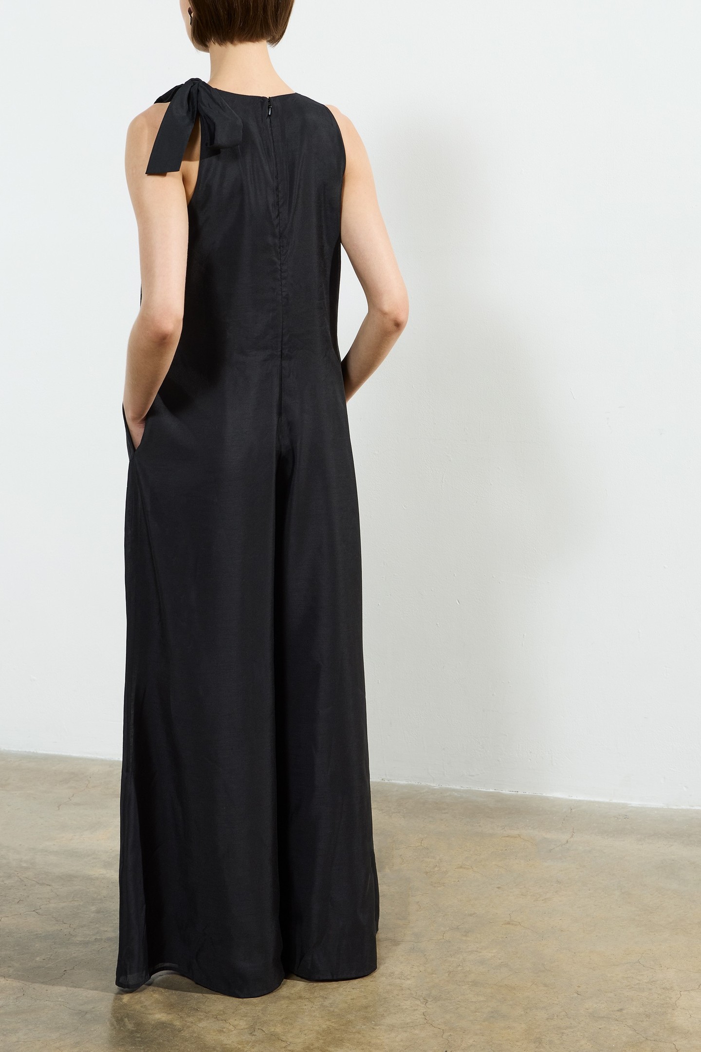 HOLLAND SHOULDER TIE JUMPSUIT BLACK 4