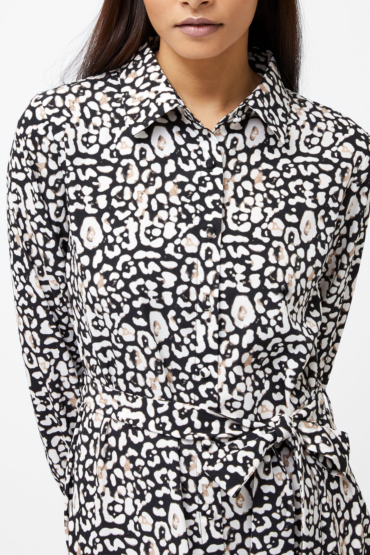 LEOPARD PRINT SWING DRESS BLACK MULTI 4