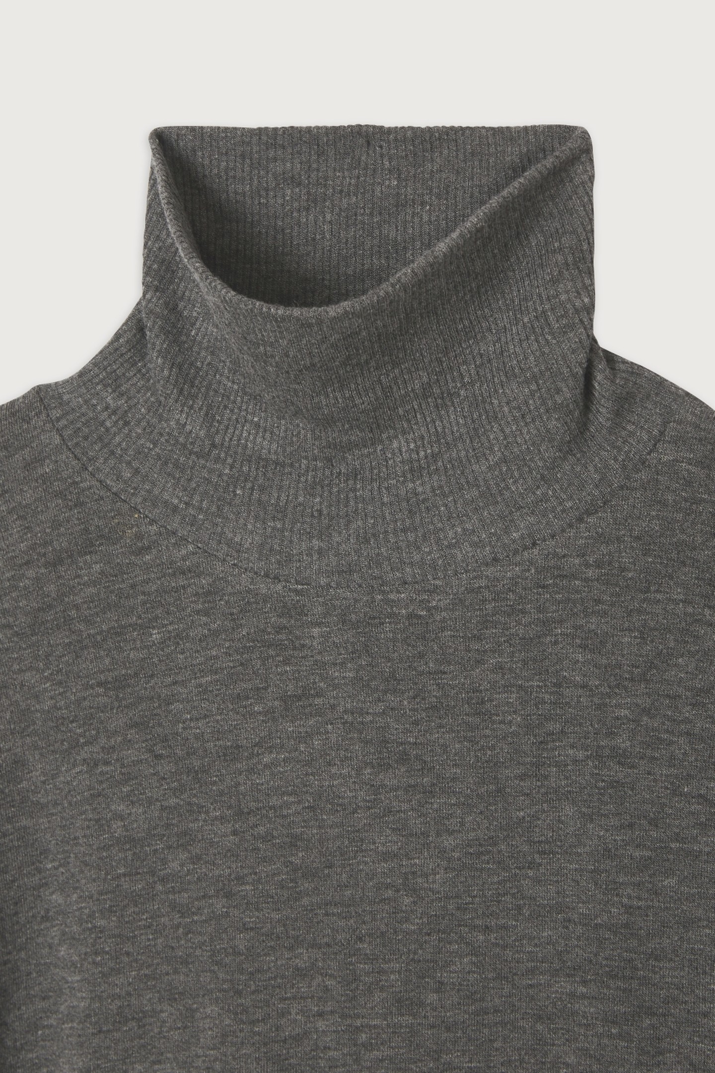 7/8 SLEEVE ROLL NECK T-SHIRT ANTHRACITE CHINA 2