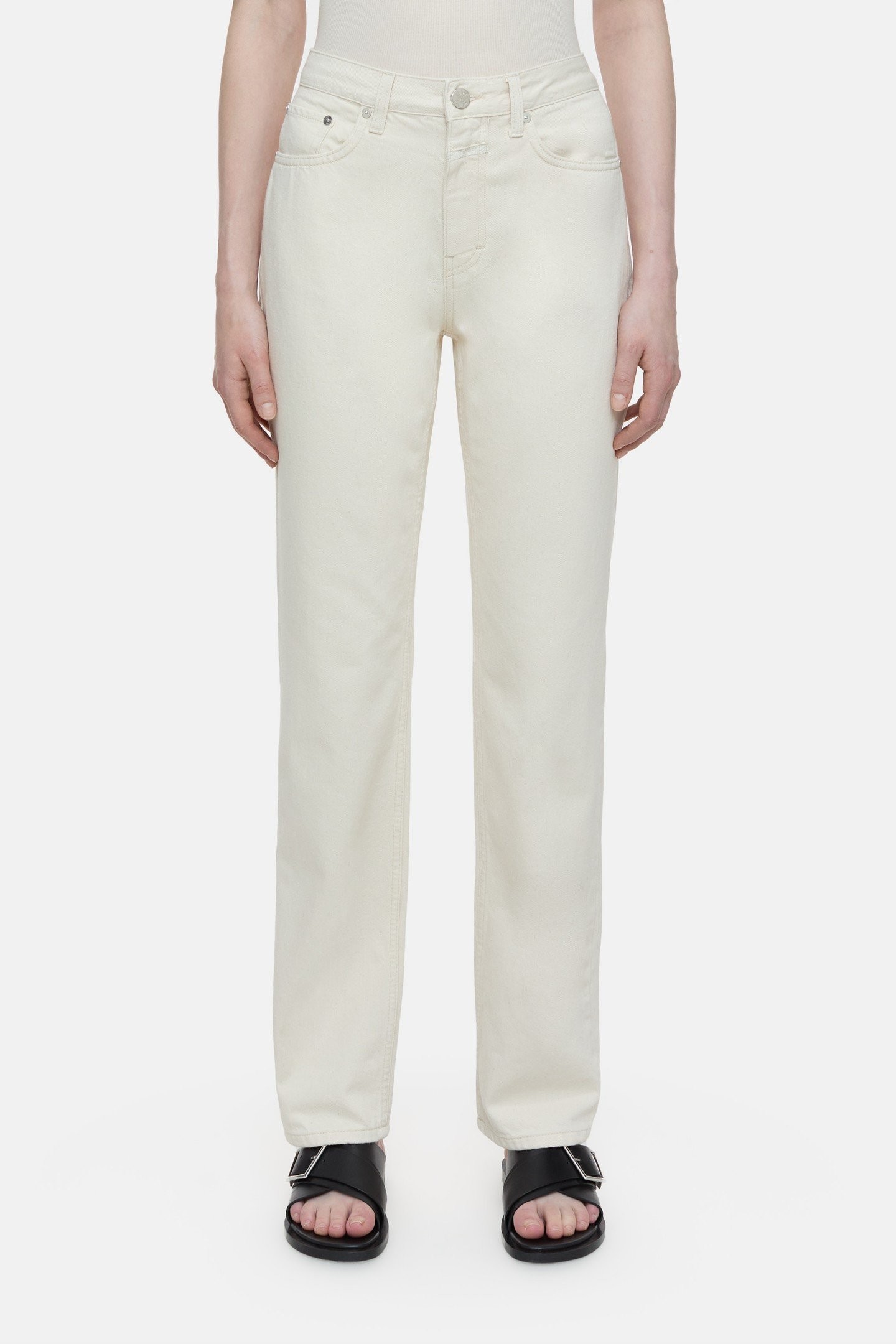 Closed Roan Jeans Ivory Maat: W29L30 | Straight Jeans Outlet | Dames | Wit
