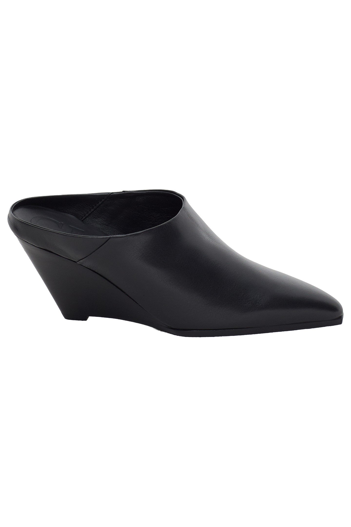 WEDGE MULE SHOES BLACK 2