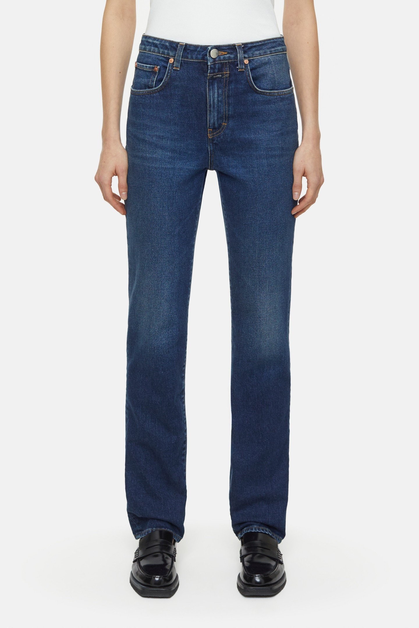 Closed Jaylen Jeans Dark Blue Maat: W29L32 | Straight Jeans Outlet | Dames | Blauw