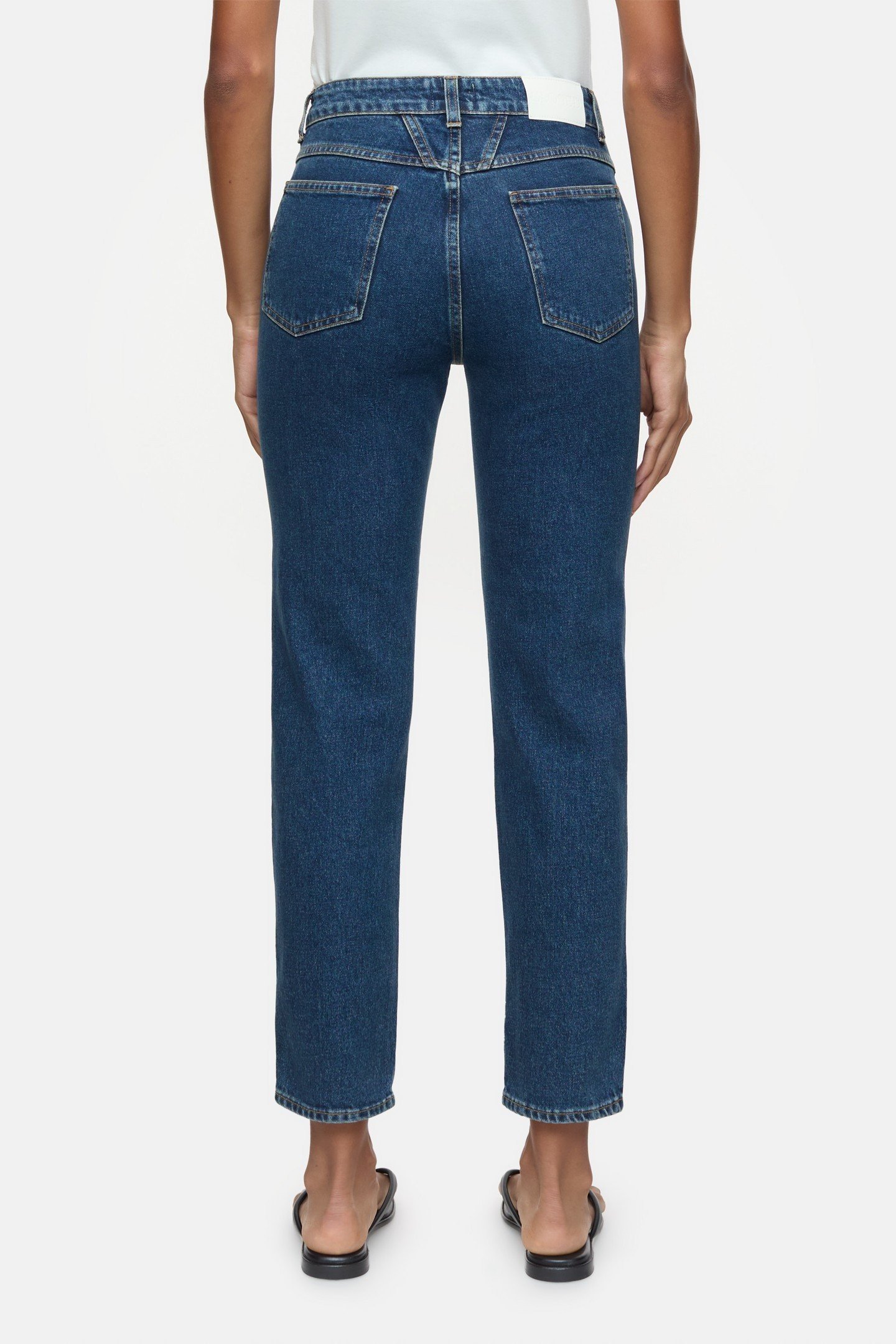 PEDAL PUSHER JEANS DARK BLUE 3