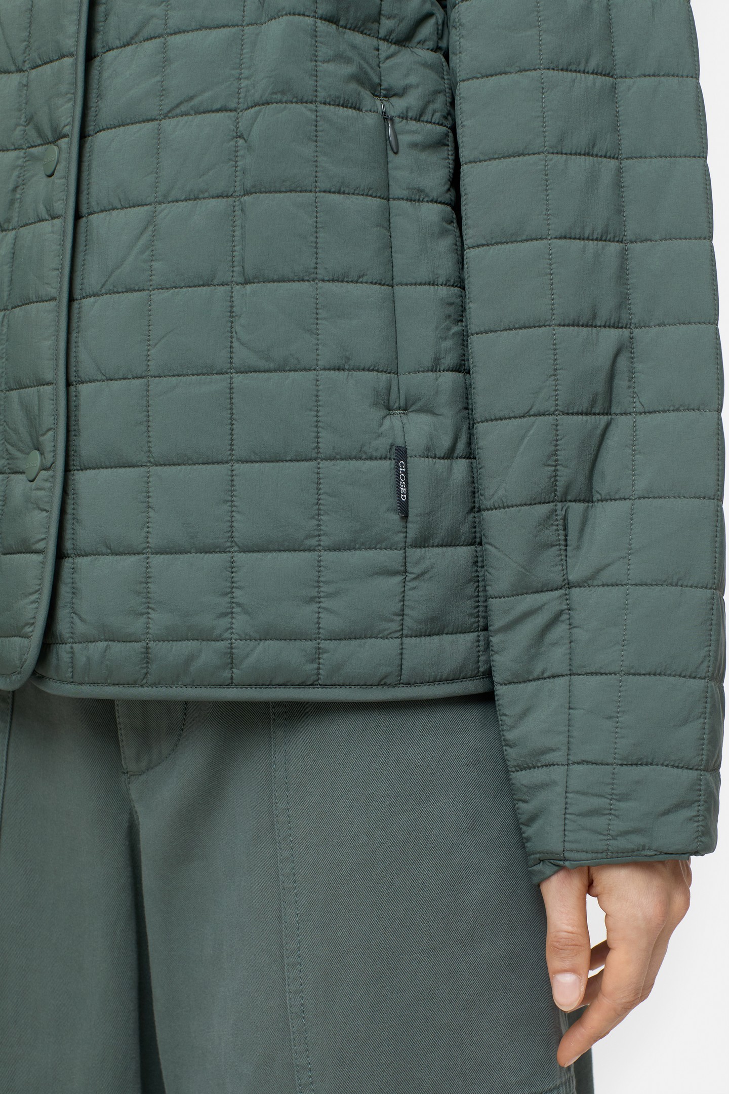 QUILTED JACKET PINI GREEN 7