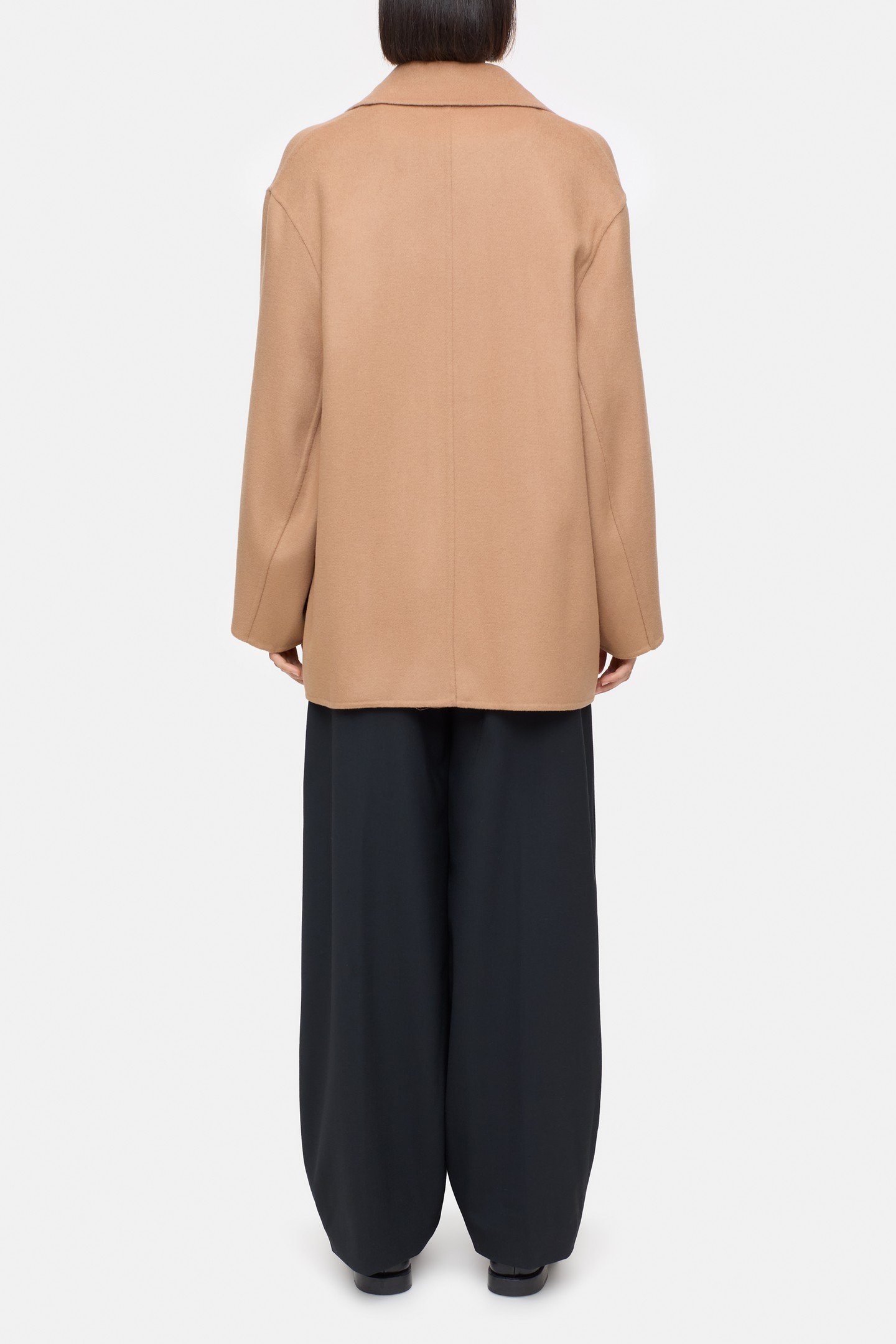 DOUBLE BREASTED COAT JACKET BISCOTTI BROWN 3