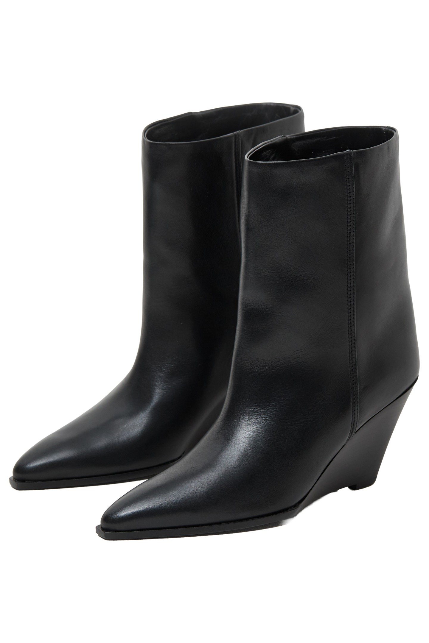 WEDGE BOOT SHOES BLACK 1