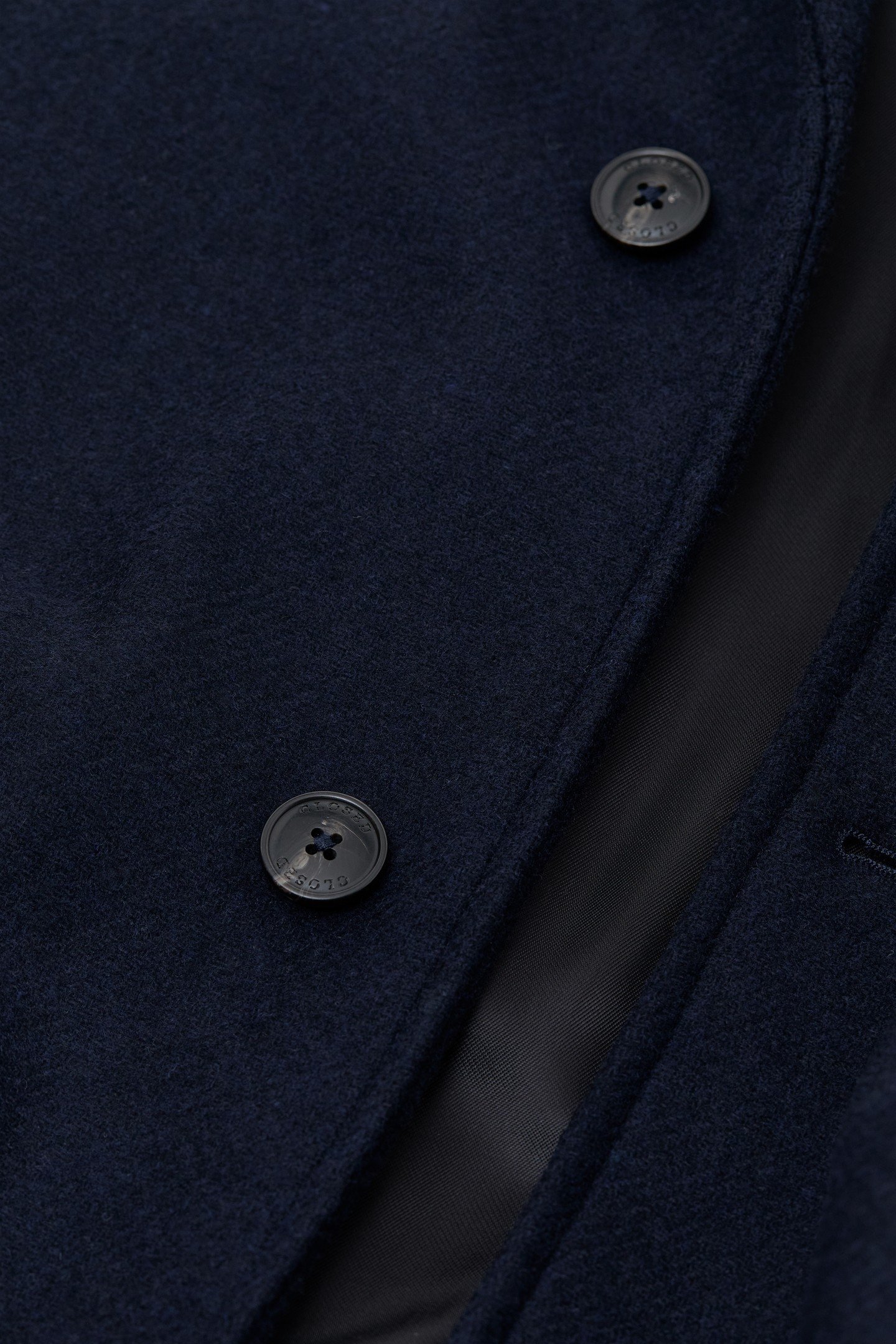 SINGLE BREASTED COAT JACKET DARK NIGHT 5