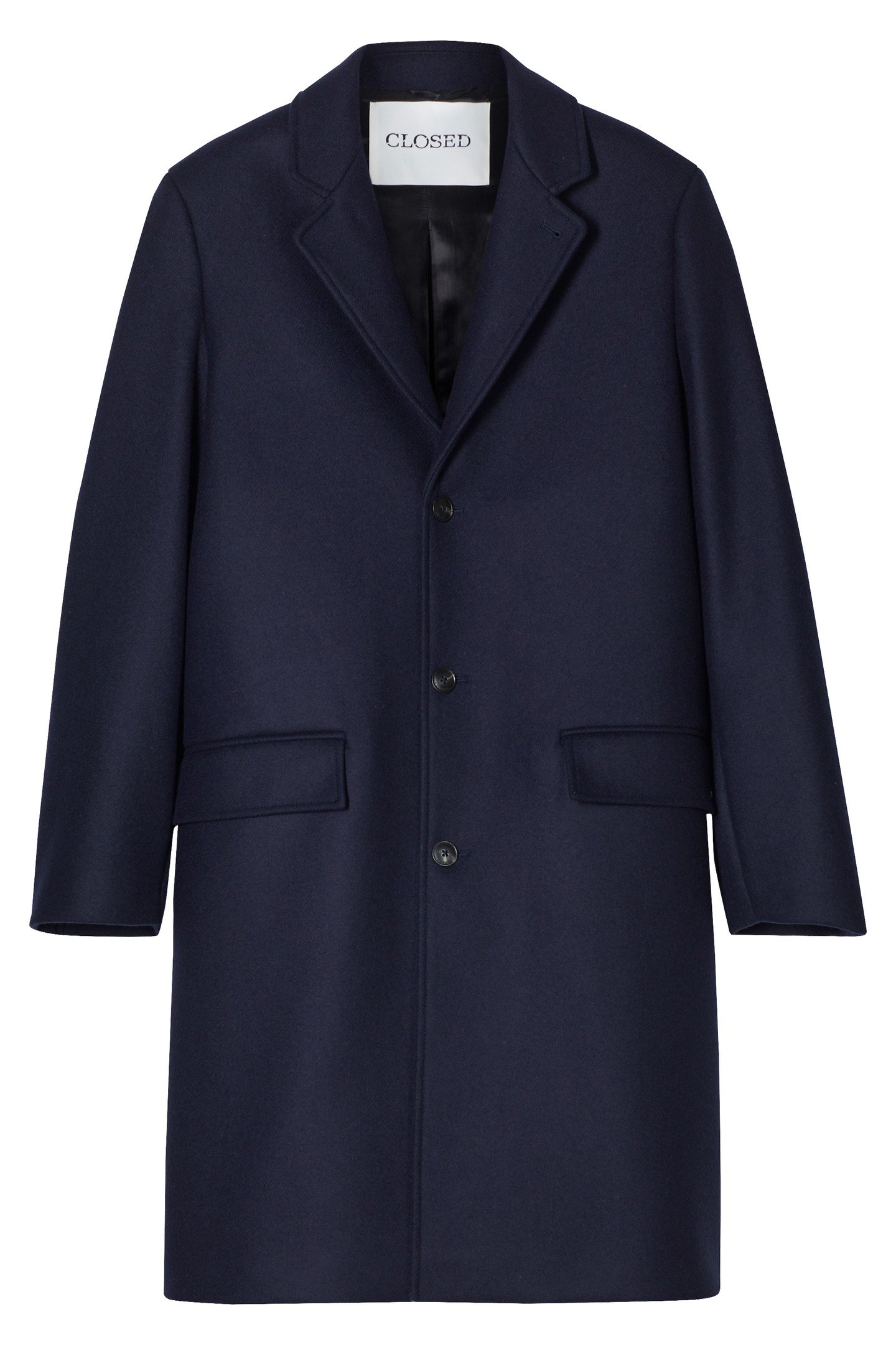 SINGLE BREASTED COAT JACKET DARK NIGHT 4