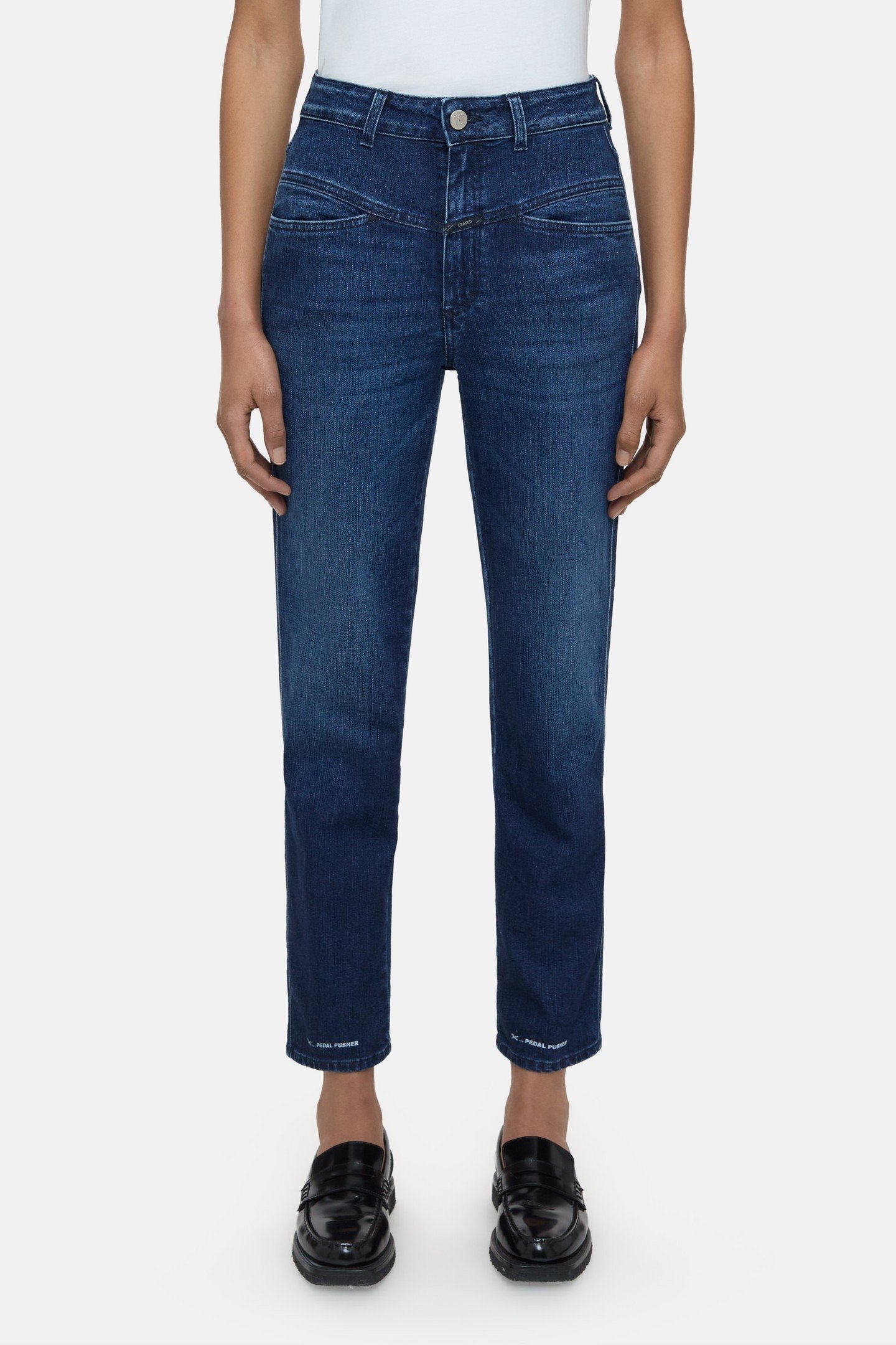 PEDAL PUSHER JEANS DARK BLUE 1