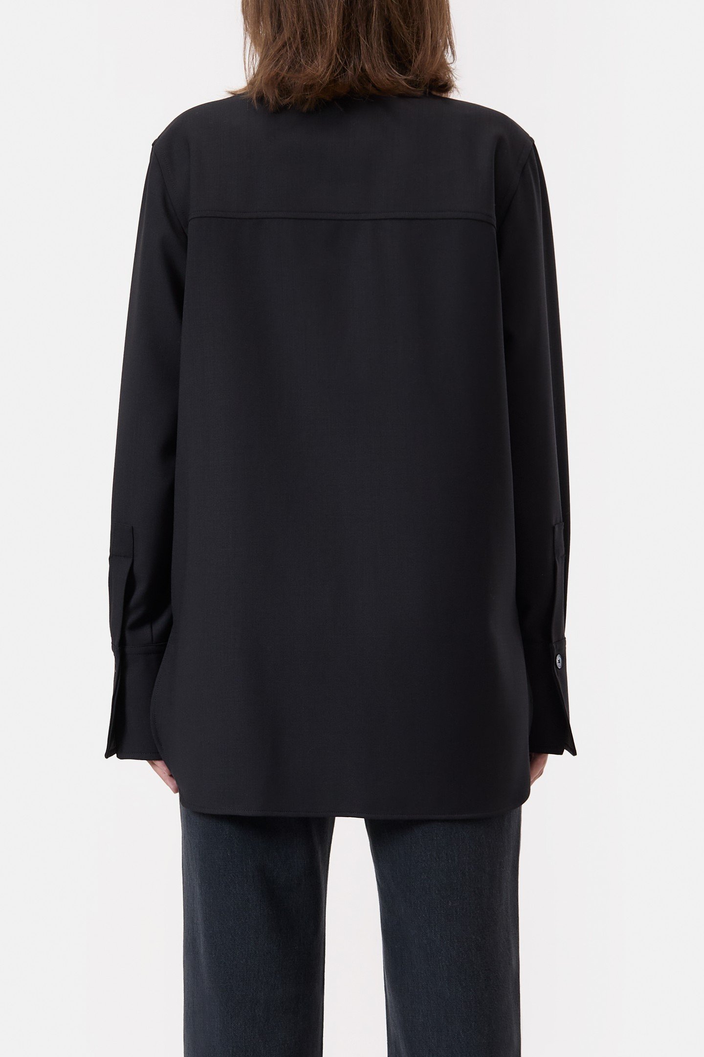 FITTED UTILITY SHIRT & BLOUSES BLACK 2