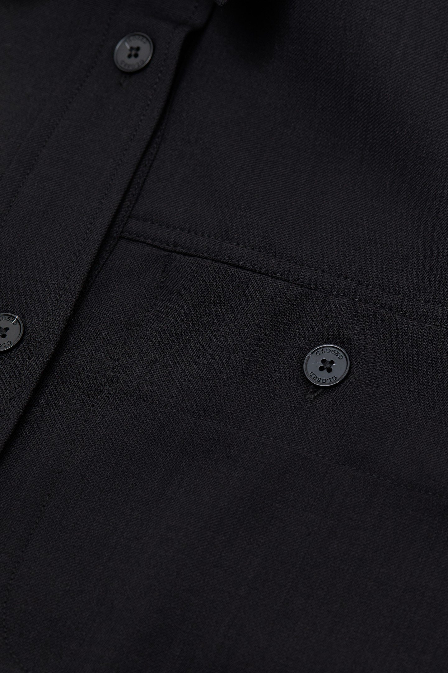 FITTED UTILITY SHIRT & BLOUSES BLACK 5