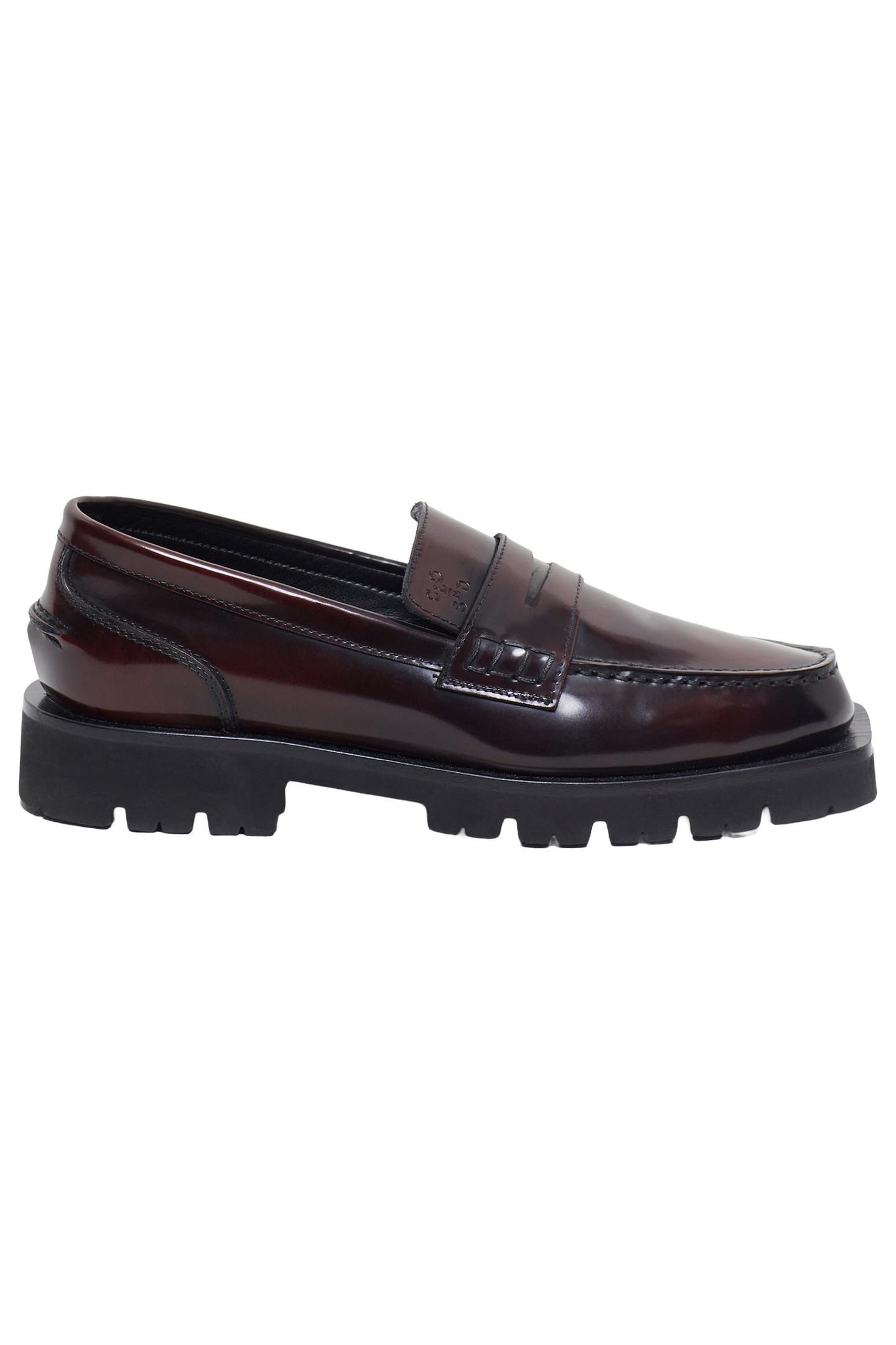 LOAFER SHOES DARK RAISIN RED 4