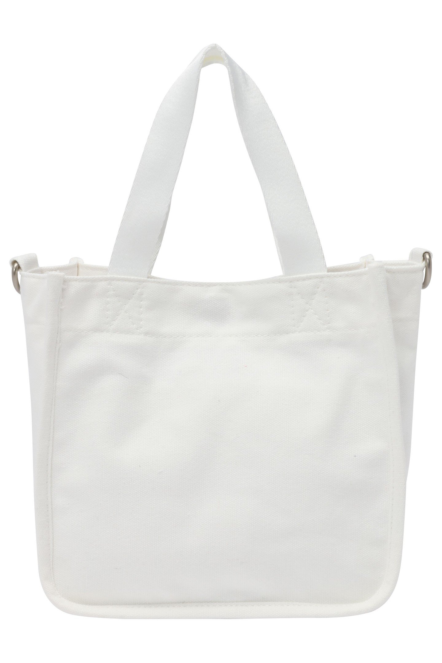 UNISEX COMO MINI LOGO CANVAS SHOPPER EGRET 1