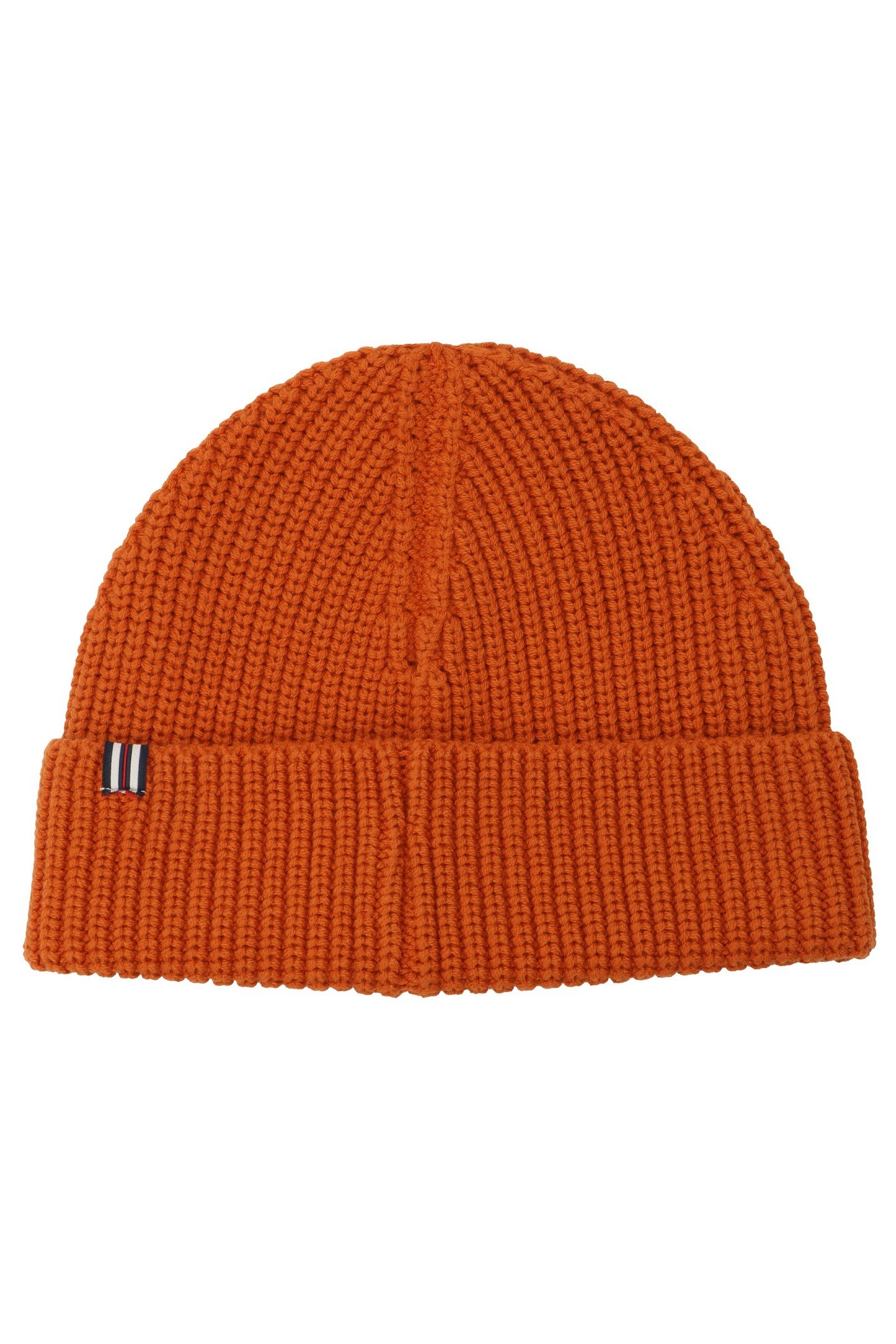 UNISEX BIELLA FISHERMAN LOGO BEANIE RUST 1