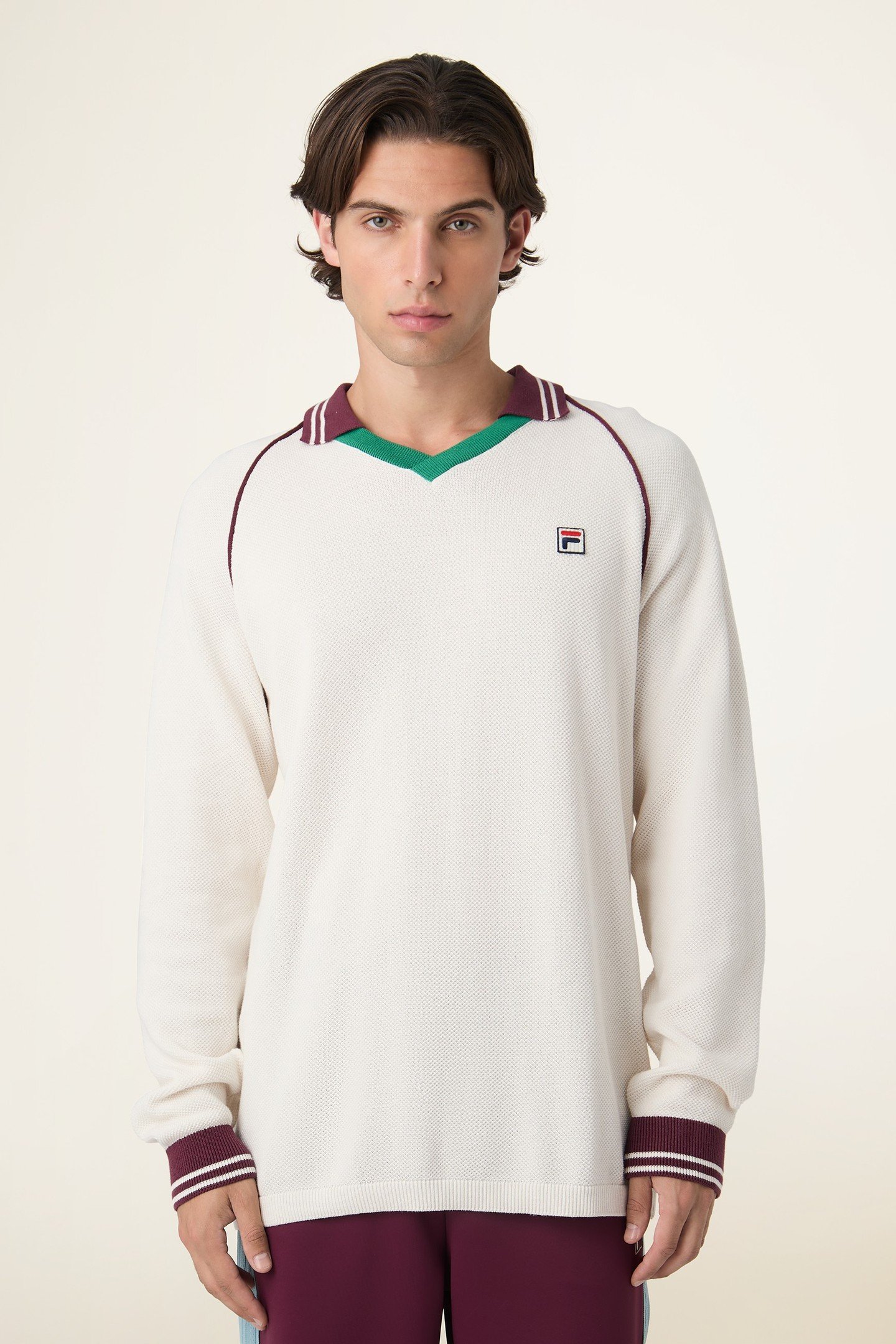 MOLINAZZO REGULAR KNIT POLO SWEATER EGRET 1