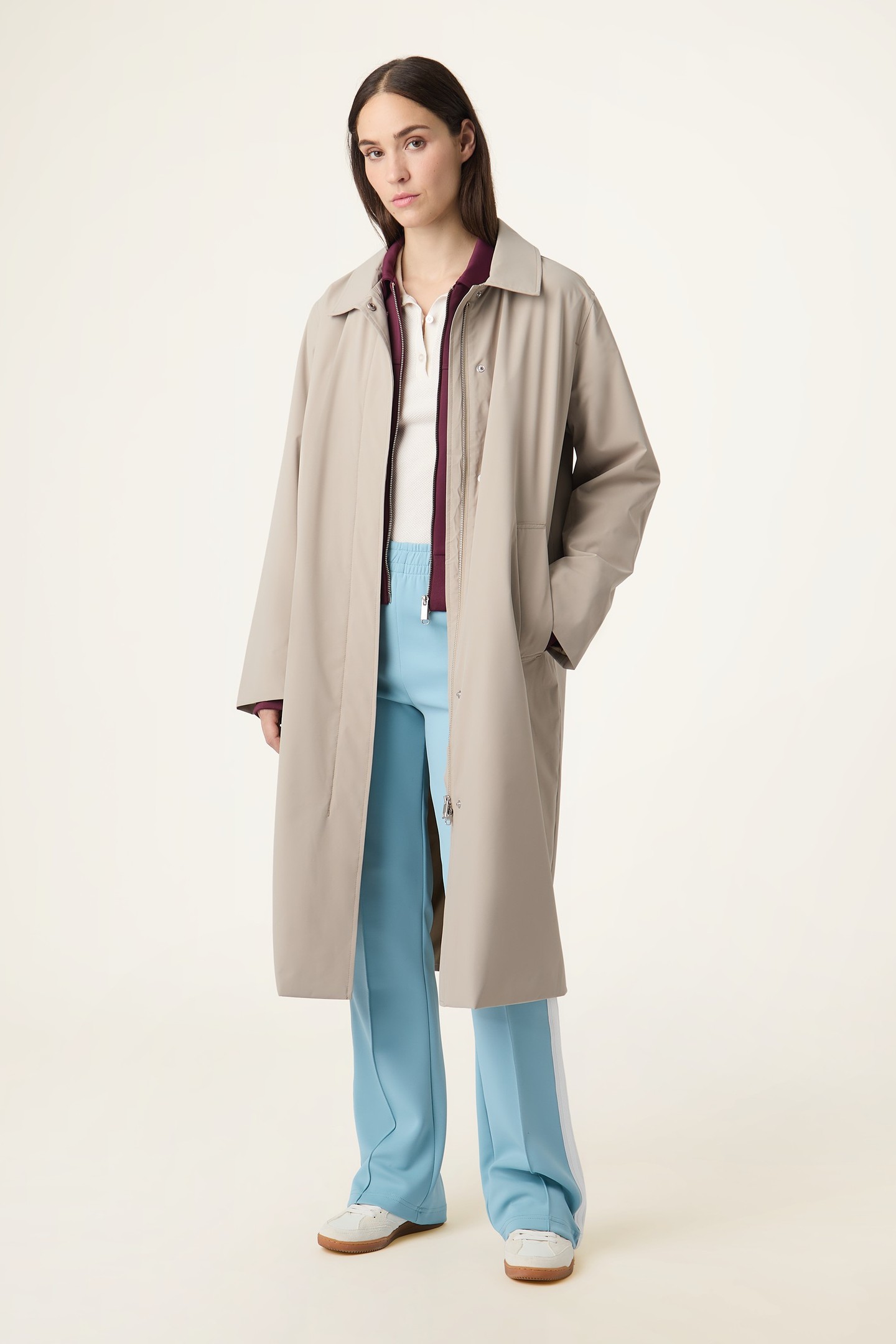 BB1 SLIM PIQUE KNIT POLO TEE EGRET 2