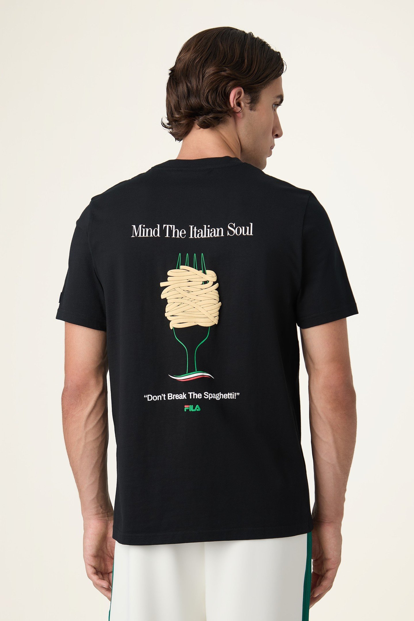 NAVIGLI PASTA REGULAR GRAPHIC T-SHIRT BLACK 4