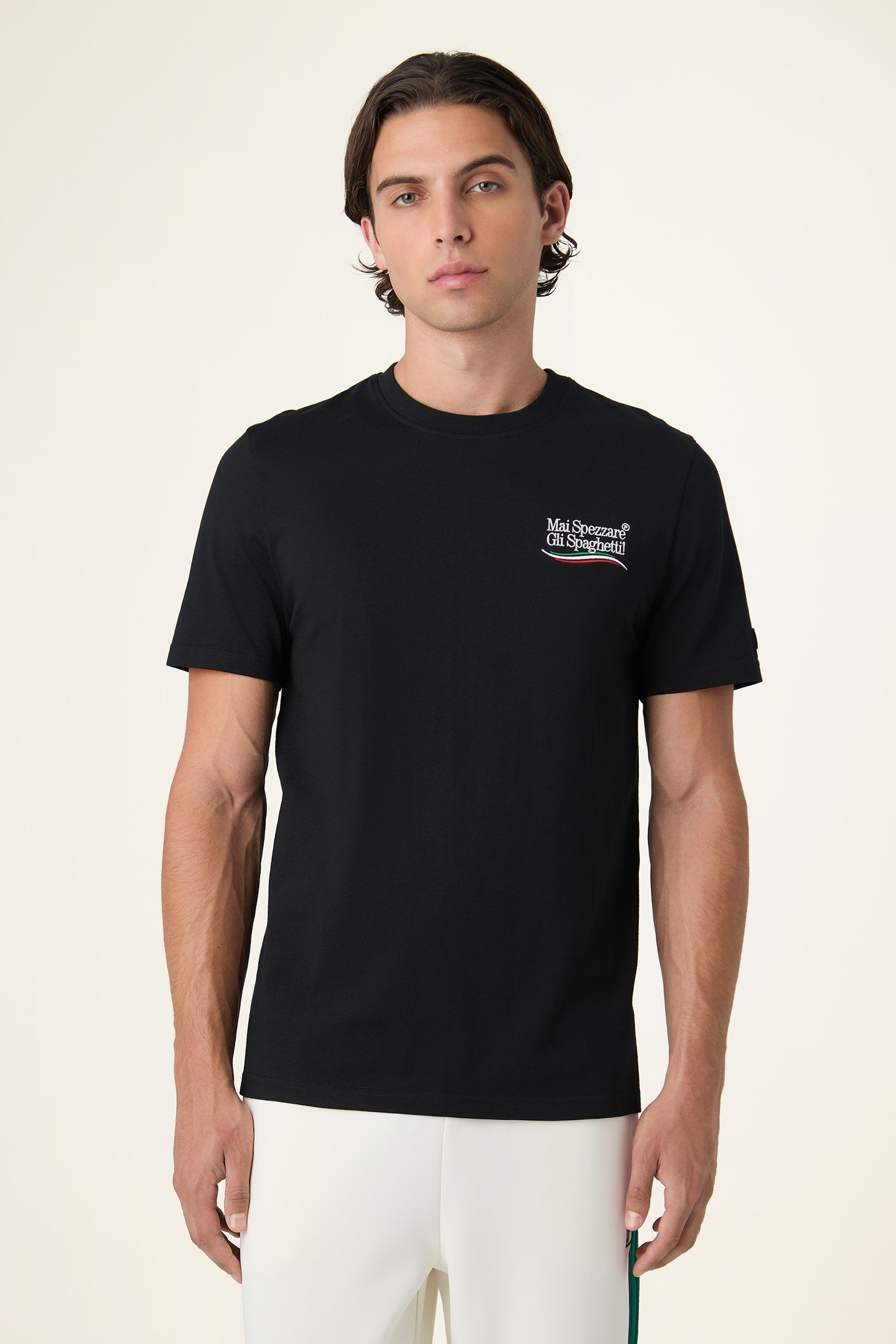 NAVIGLI PASTA REGULAR GRAPHIC T-SHIRT BLACK 2