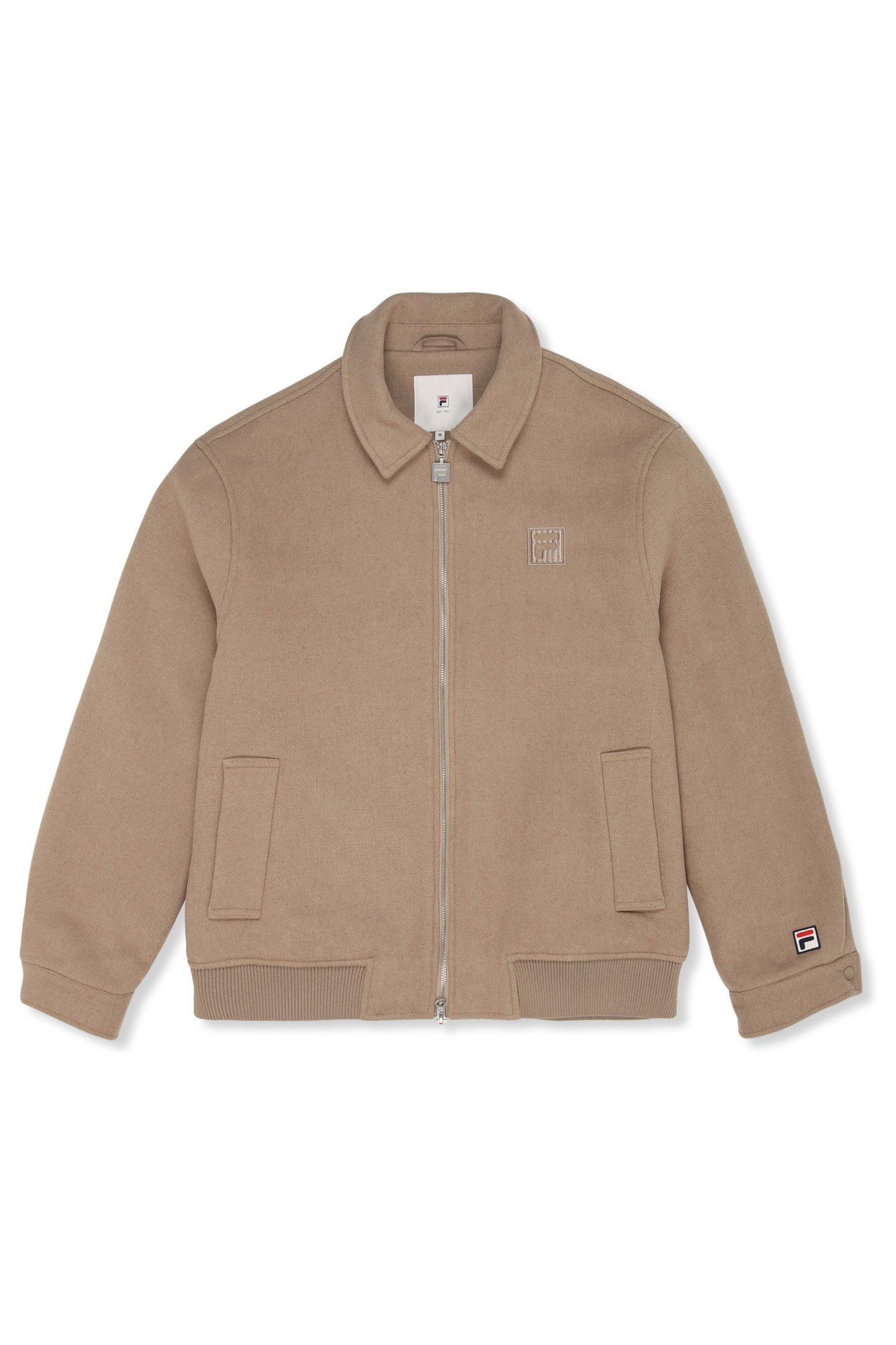 COMO REGULAR FELTED VARSITY JACKET WEATHERED TEAK 5
