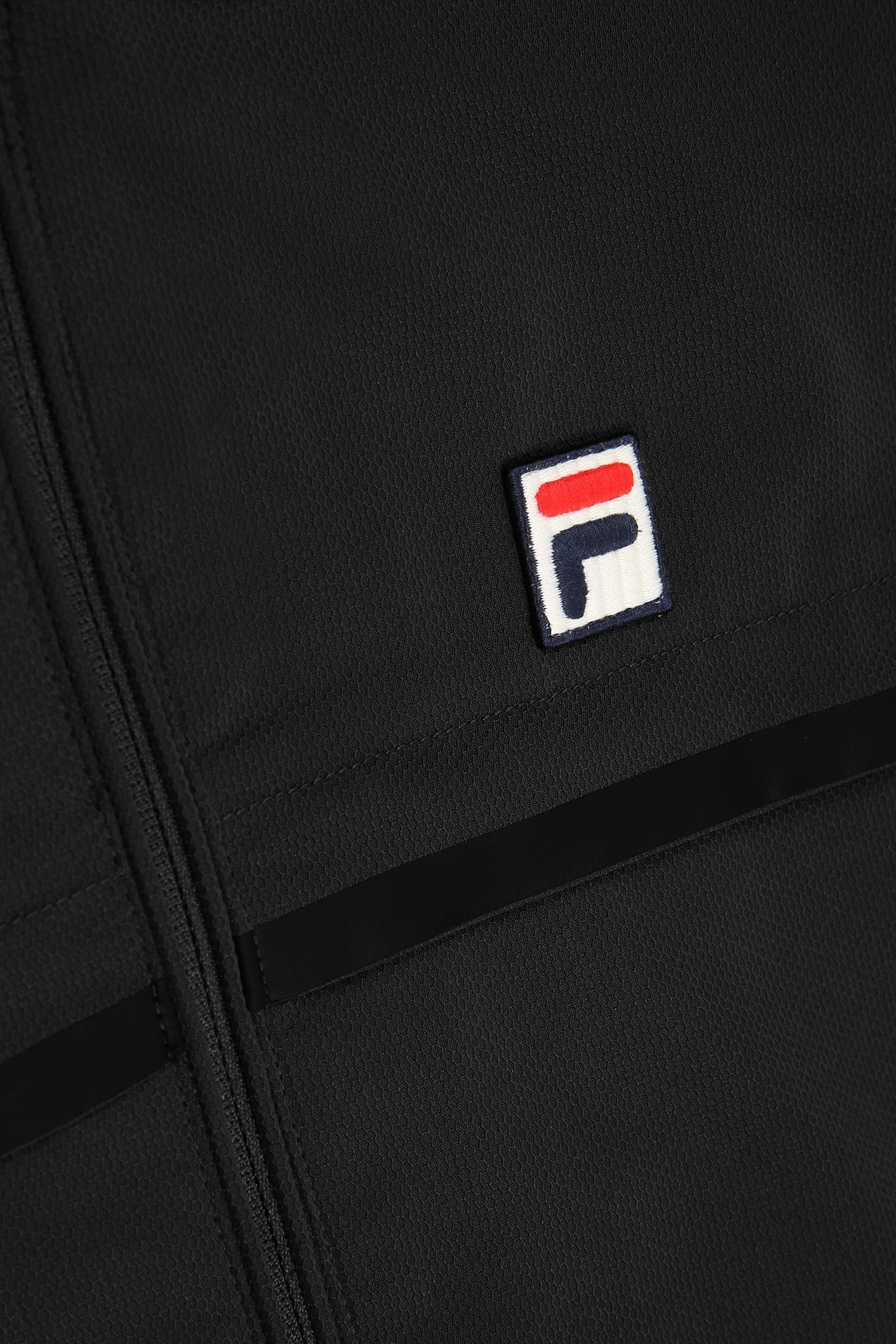 SAN SIRO REGULAR BLOCKED WOVEN TRACK JACKET BLACK 7