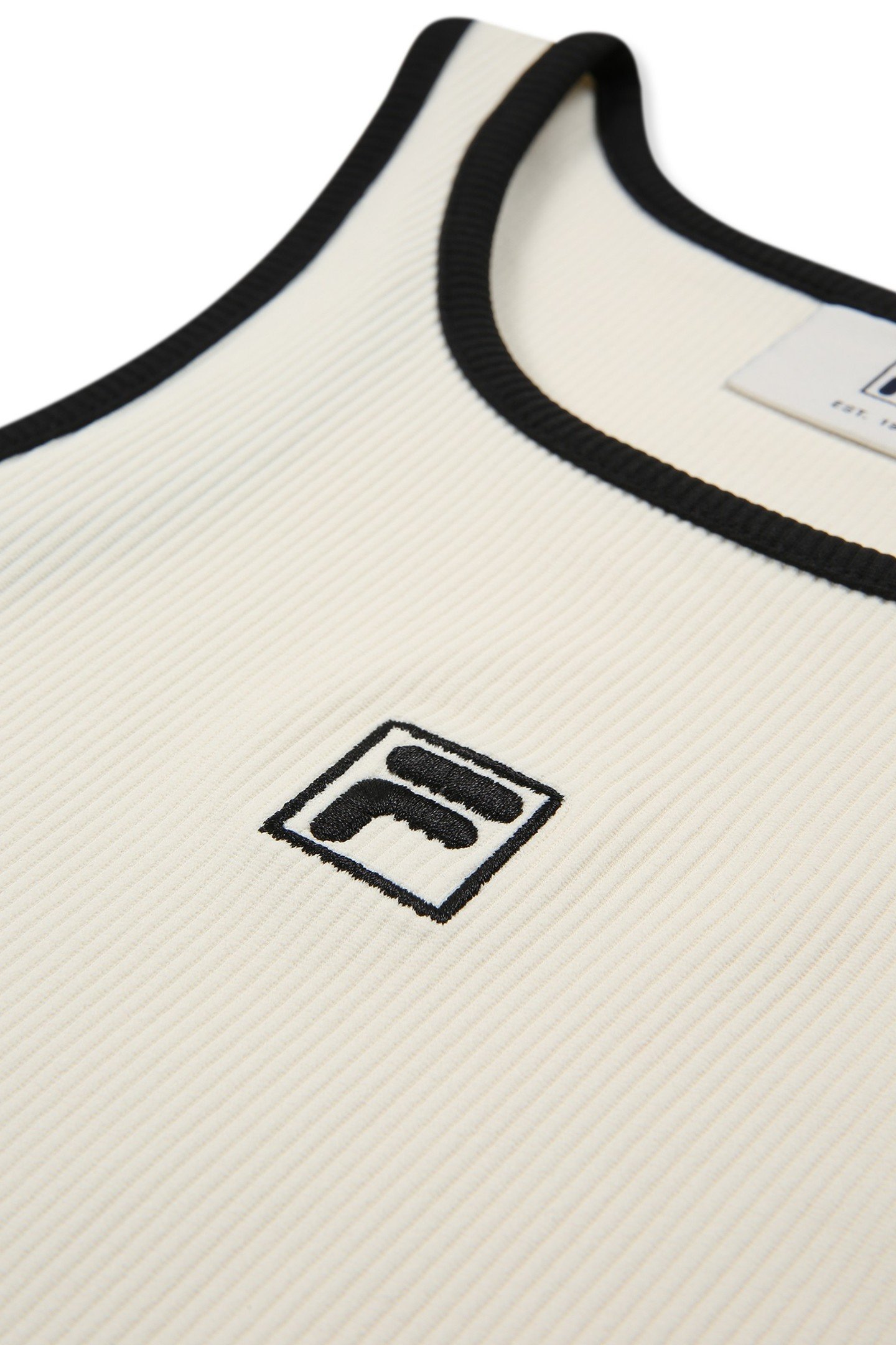 BELLAGIO TIGHT RIBBED RACER TANK EGRET 10