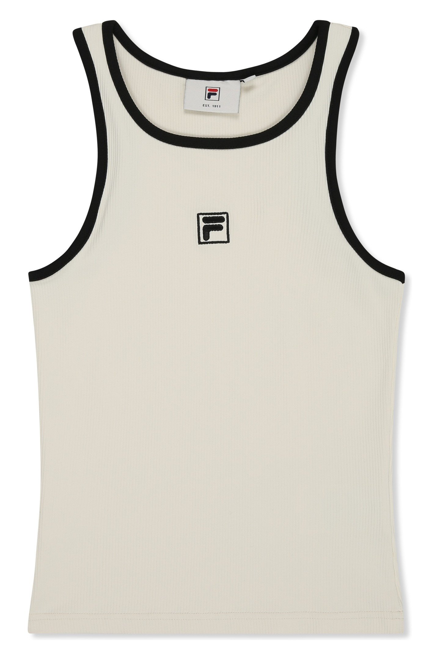 BELLAGIO TIGHT RIBBED RACER TANK EGRET 7