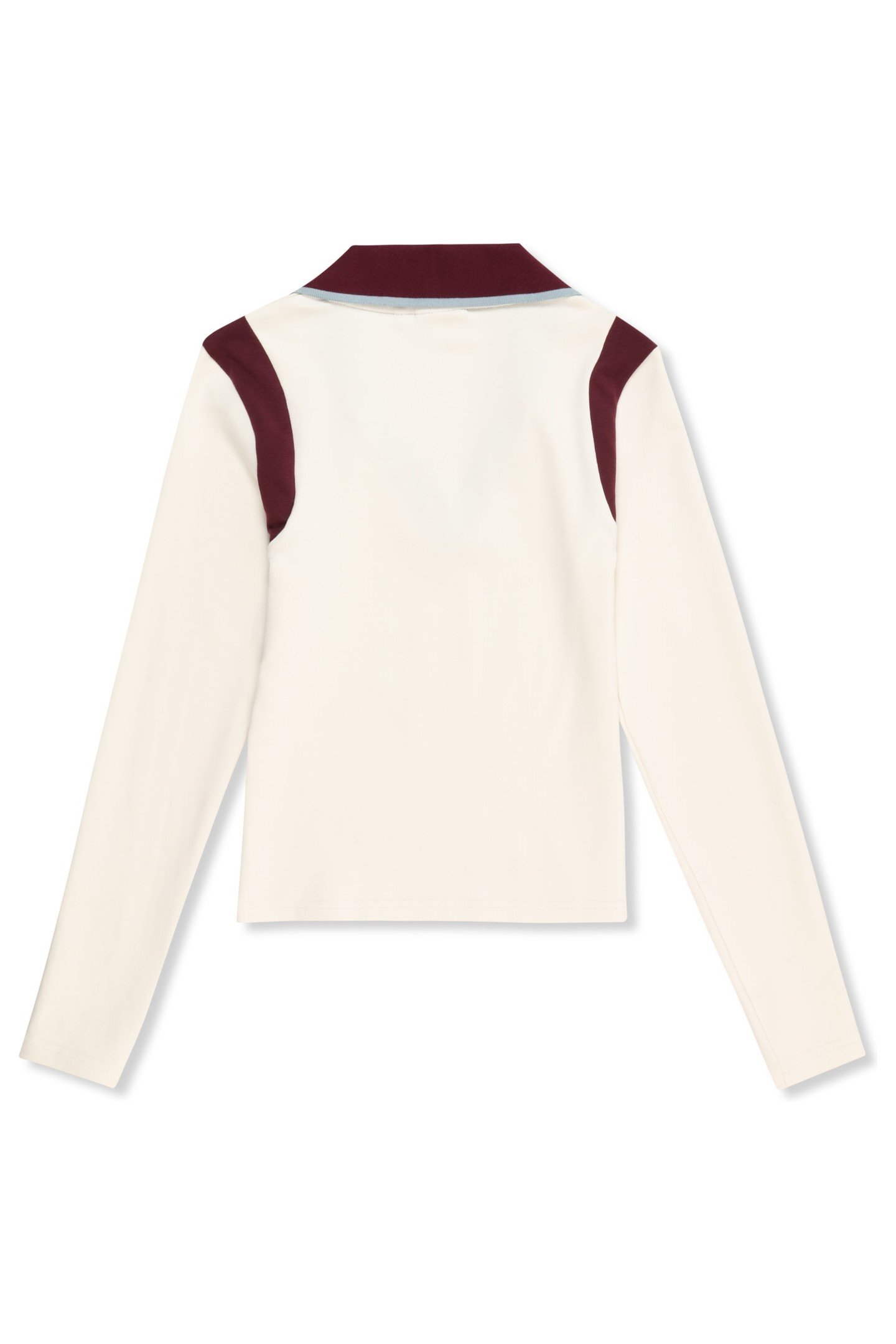 ADRIANO SLIM JOHNNY COLLAR TOP EGRET-FIG 4